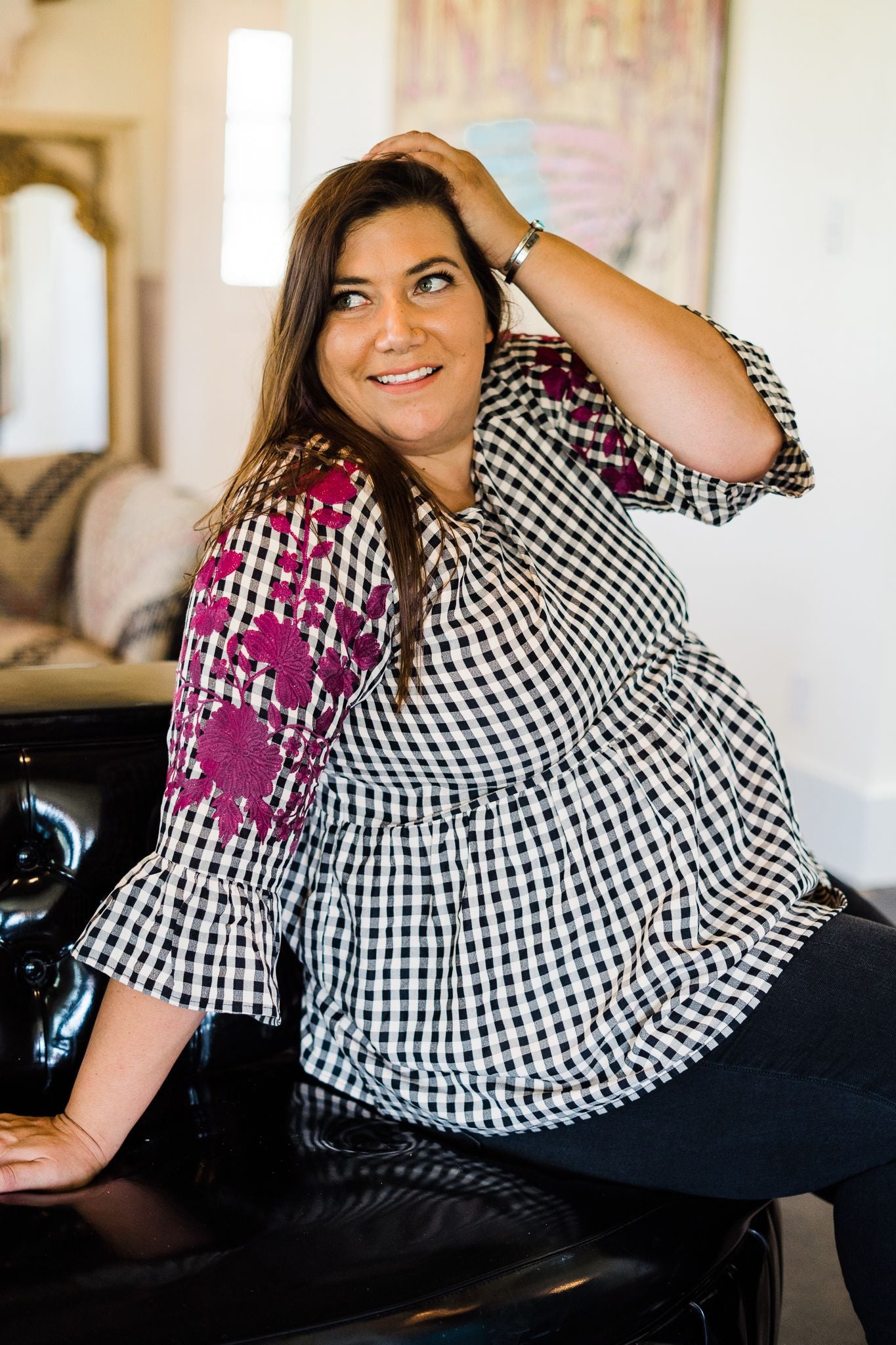 Willow Embroidered Top