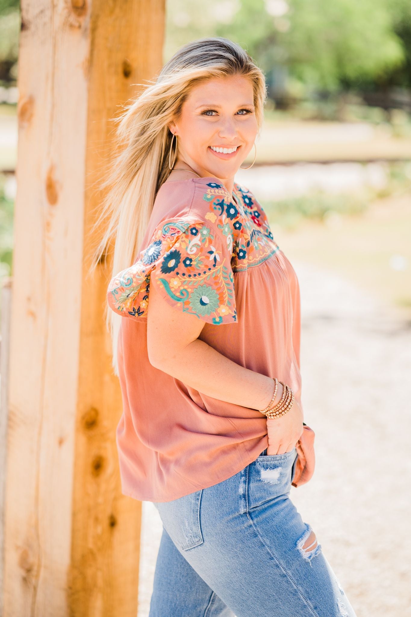 Surie Embroidered Top