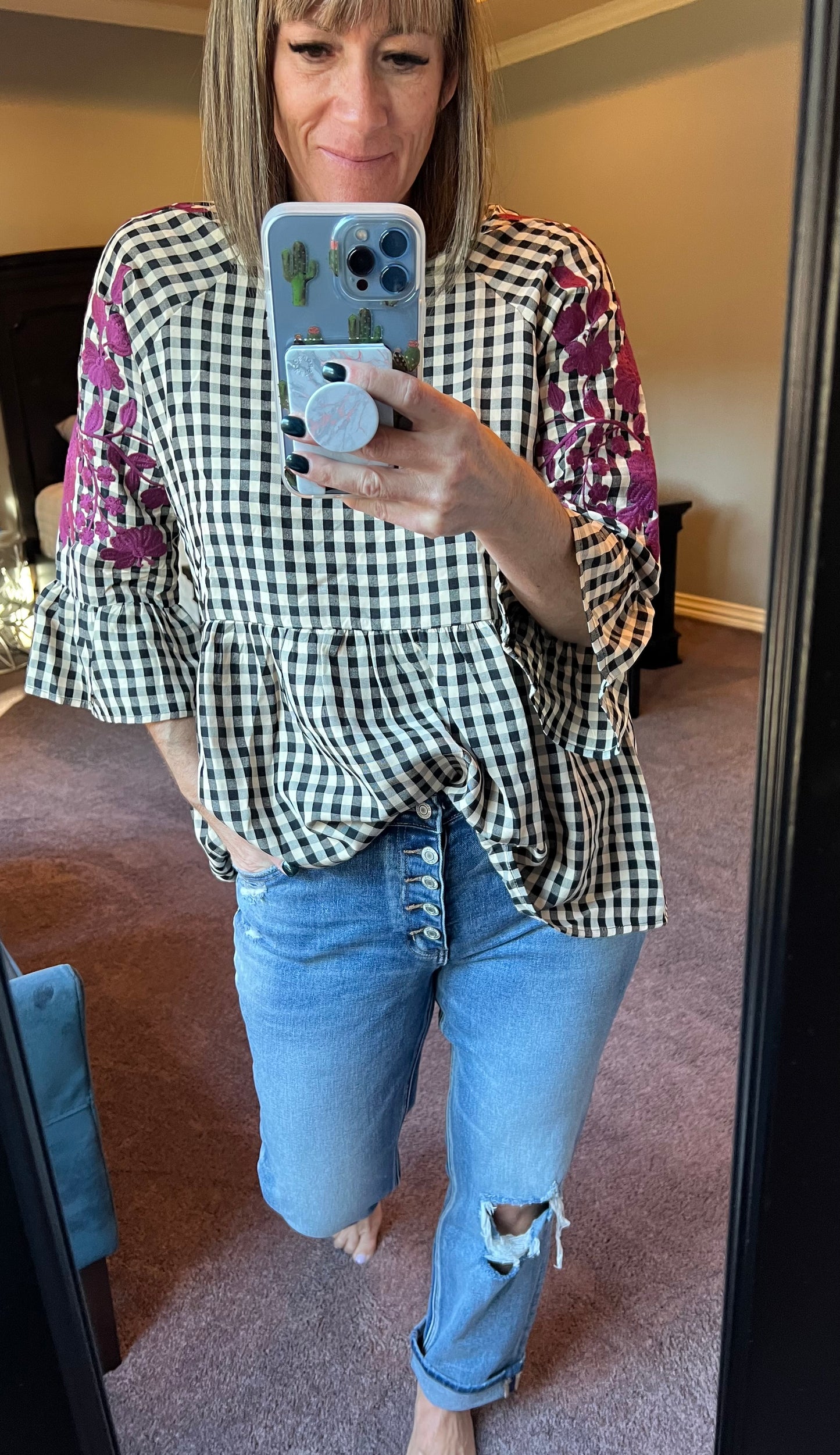 Willow Embroidered Top