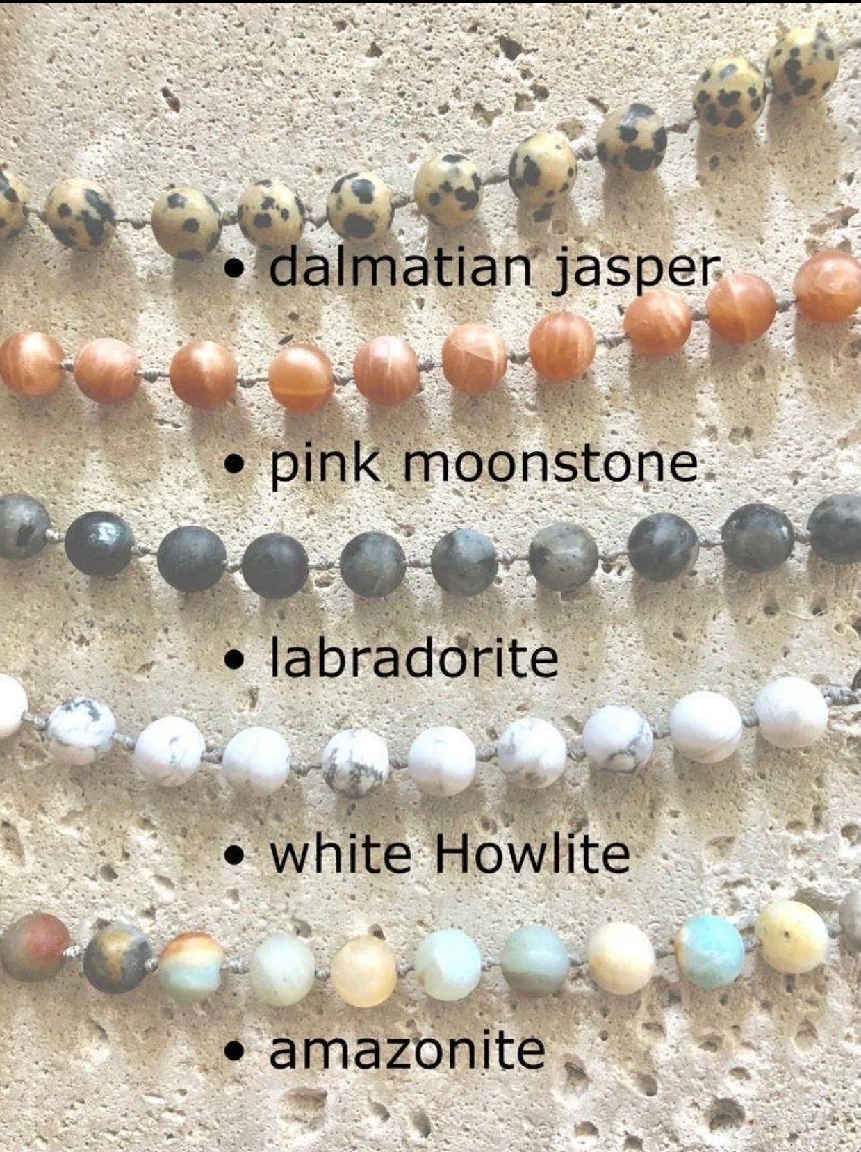 Boho Knotted Gemstone Deer Antler Necklace -4 variations