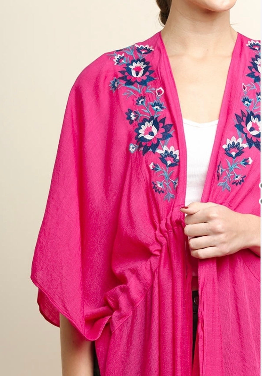 Summer Daze Embroidered Kimono