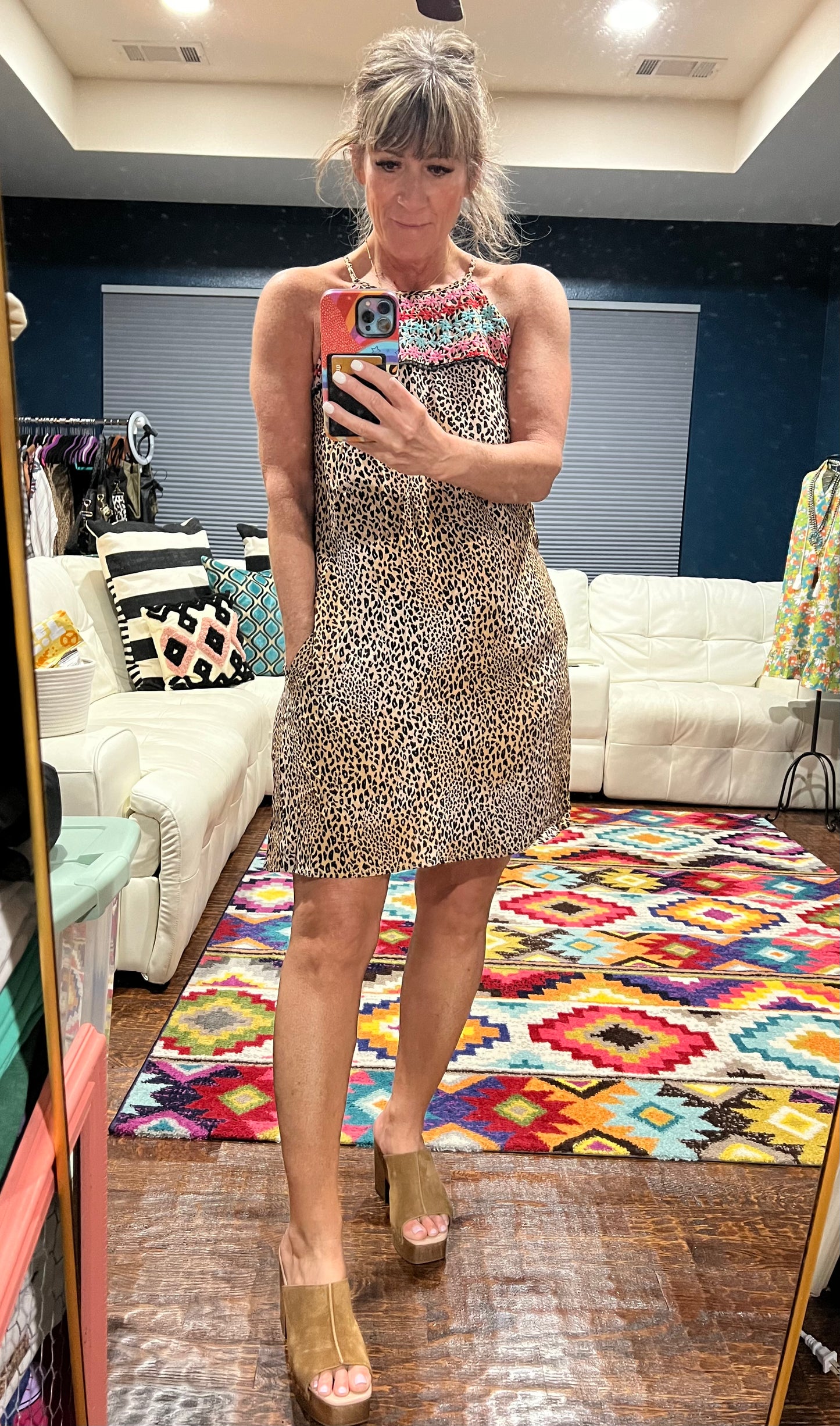 Season of Change Embroidered Dress