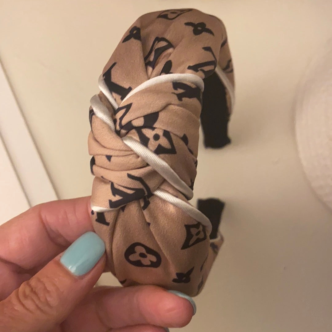 Printed Knot Cotton Headband