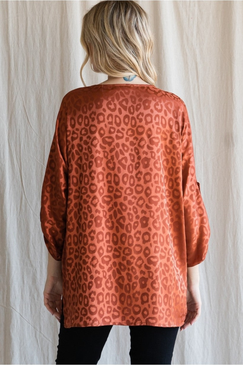 Seasonal Sounds Leopard Top (2 colors)