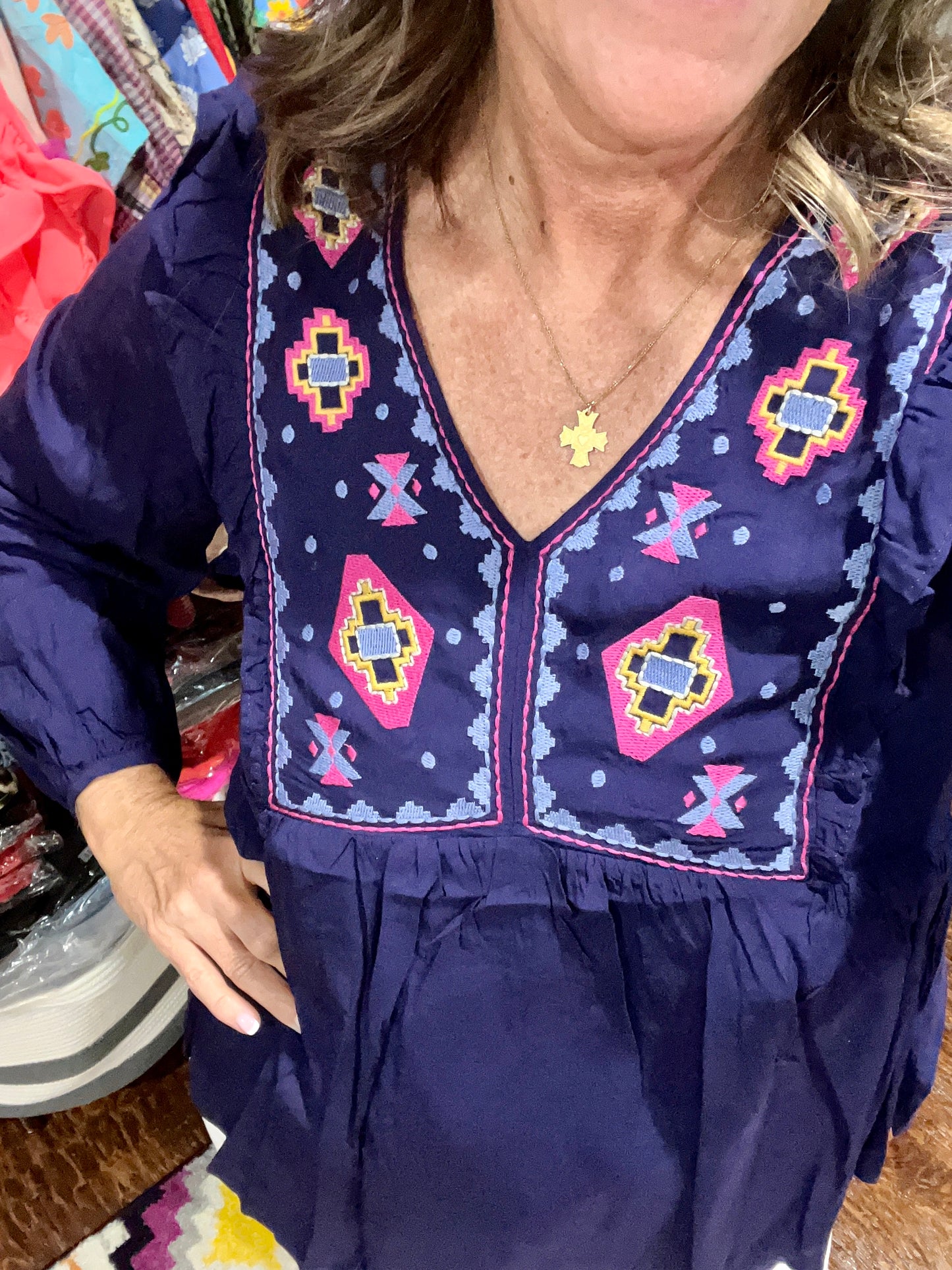 Try Me Embroidered Top