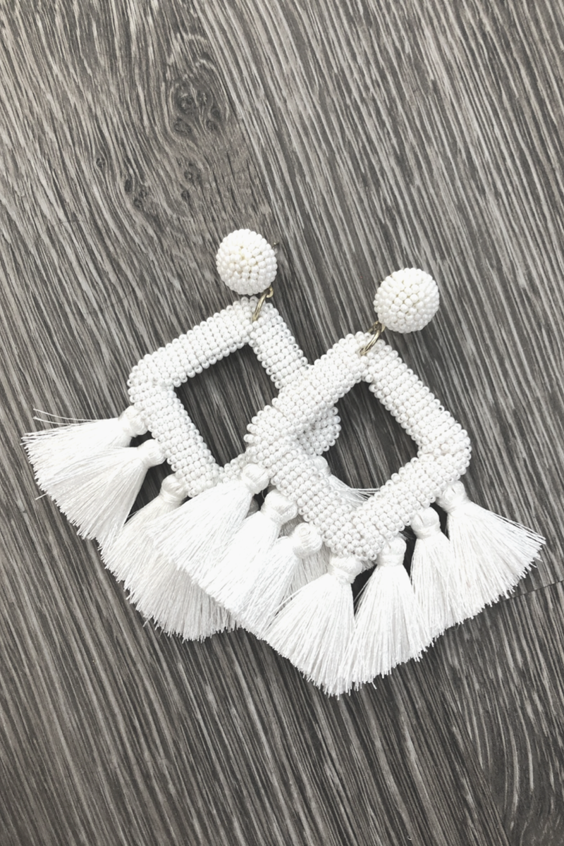 Fringe Drop Earrings (13 colors available)