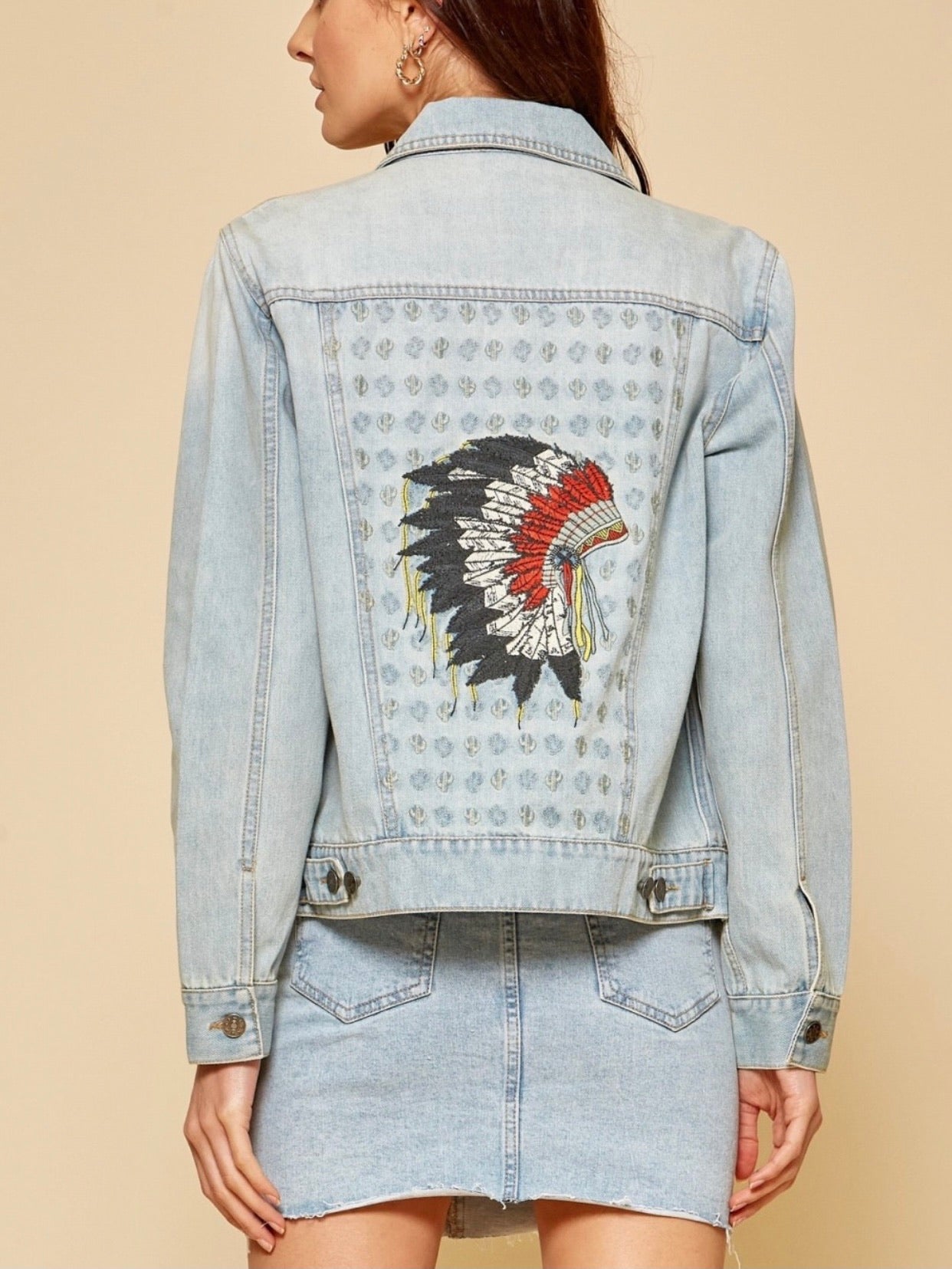Violets are Blue Denim Jacket