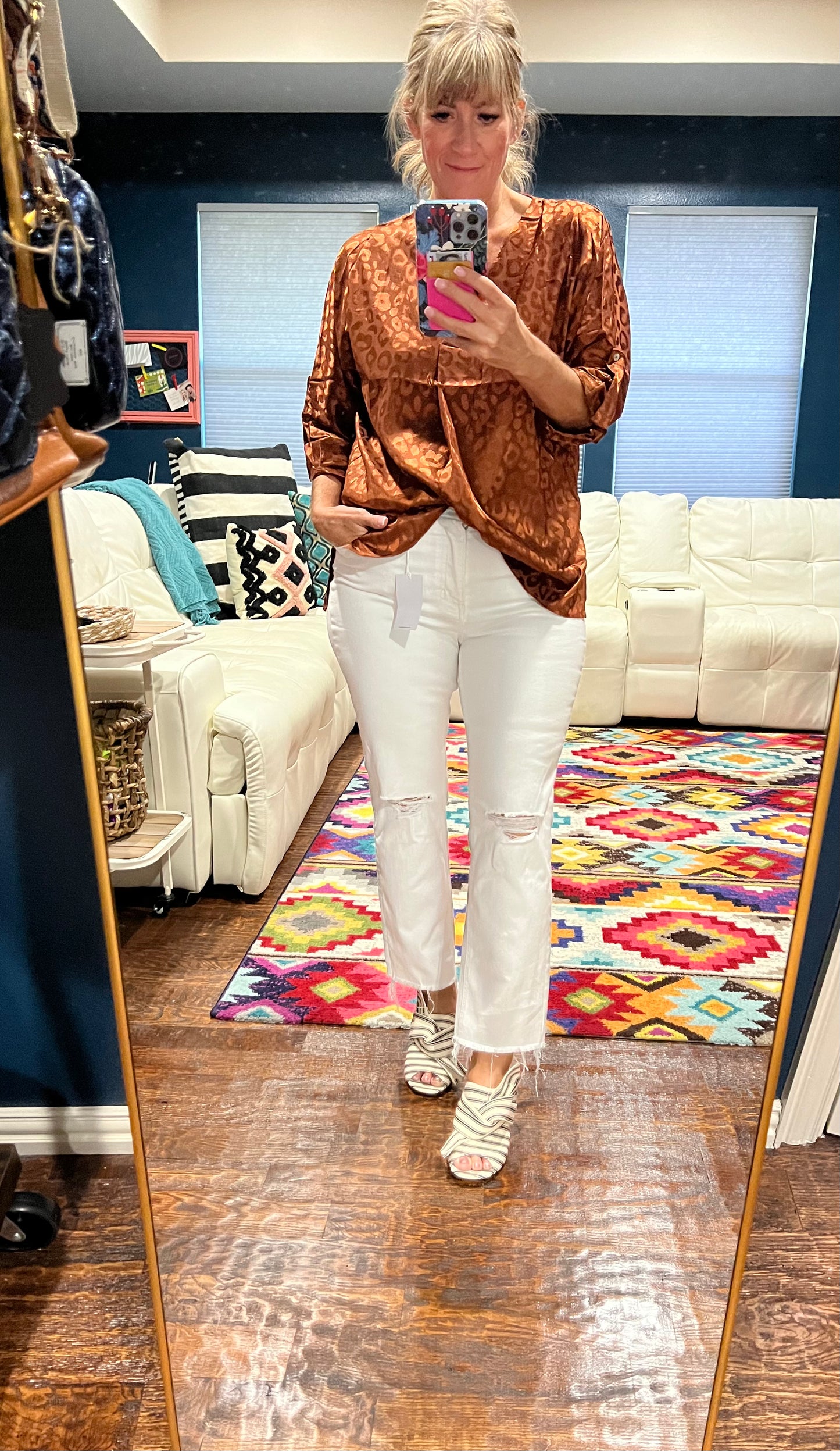 Seasonal Sounds Leopard Top (2 colors)