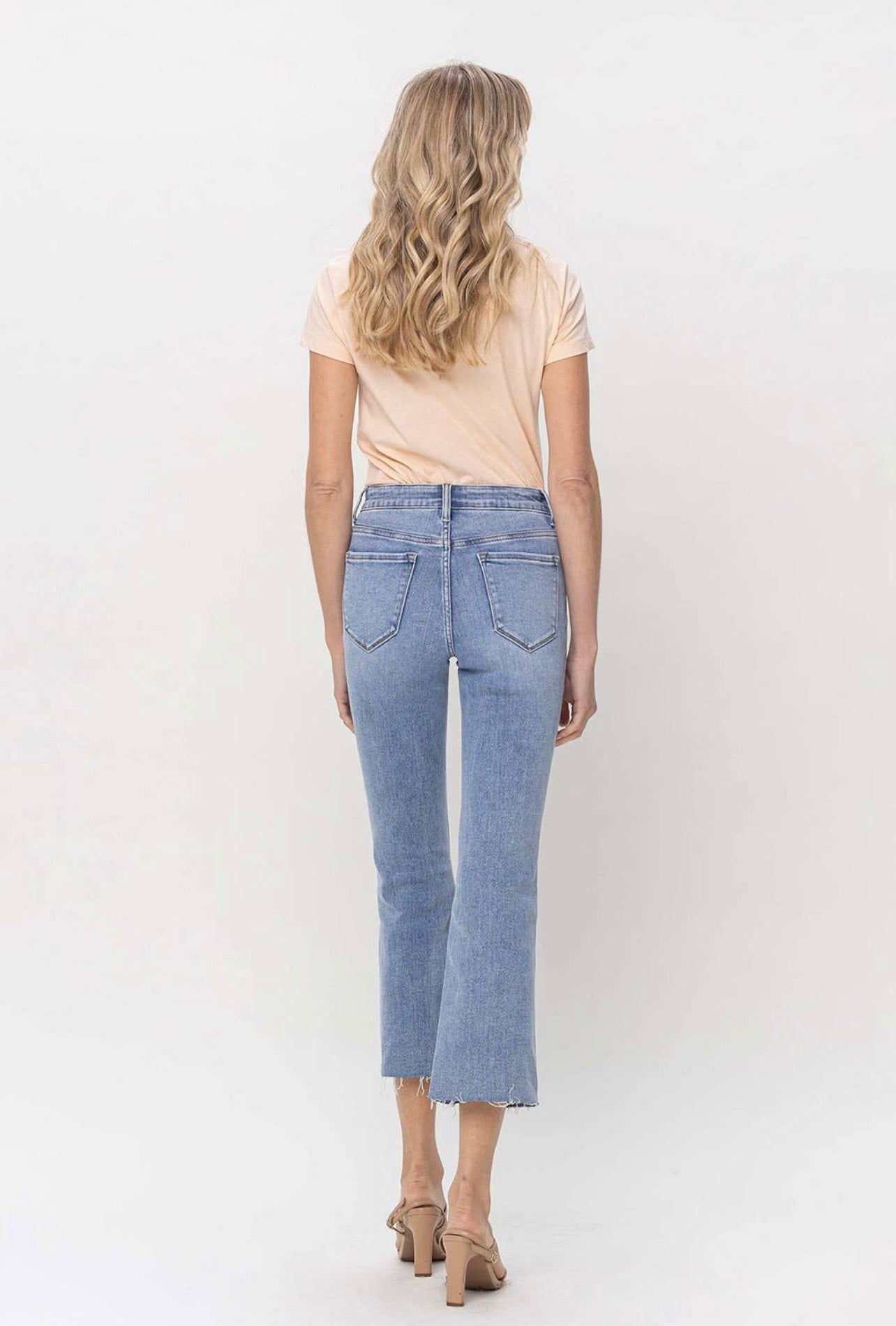 Julia Kick Flare Front Pocket Denim