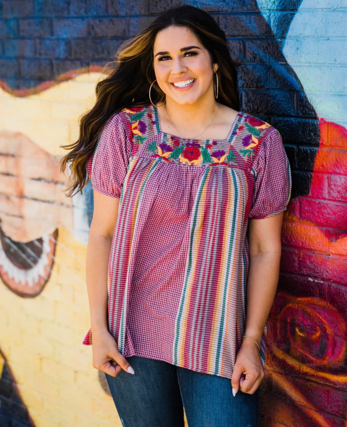 Adelynn Embroidered Top