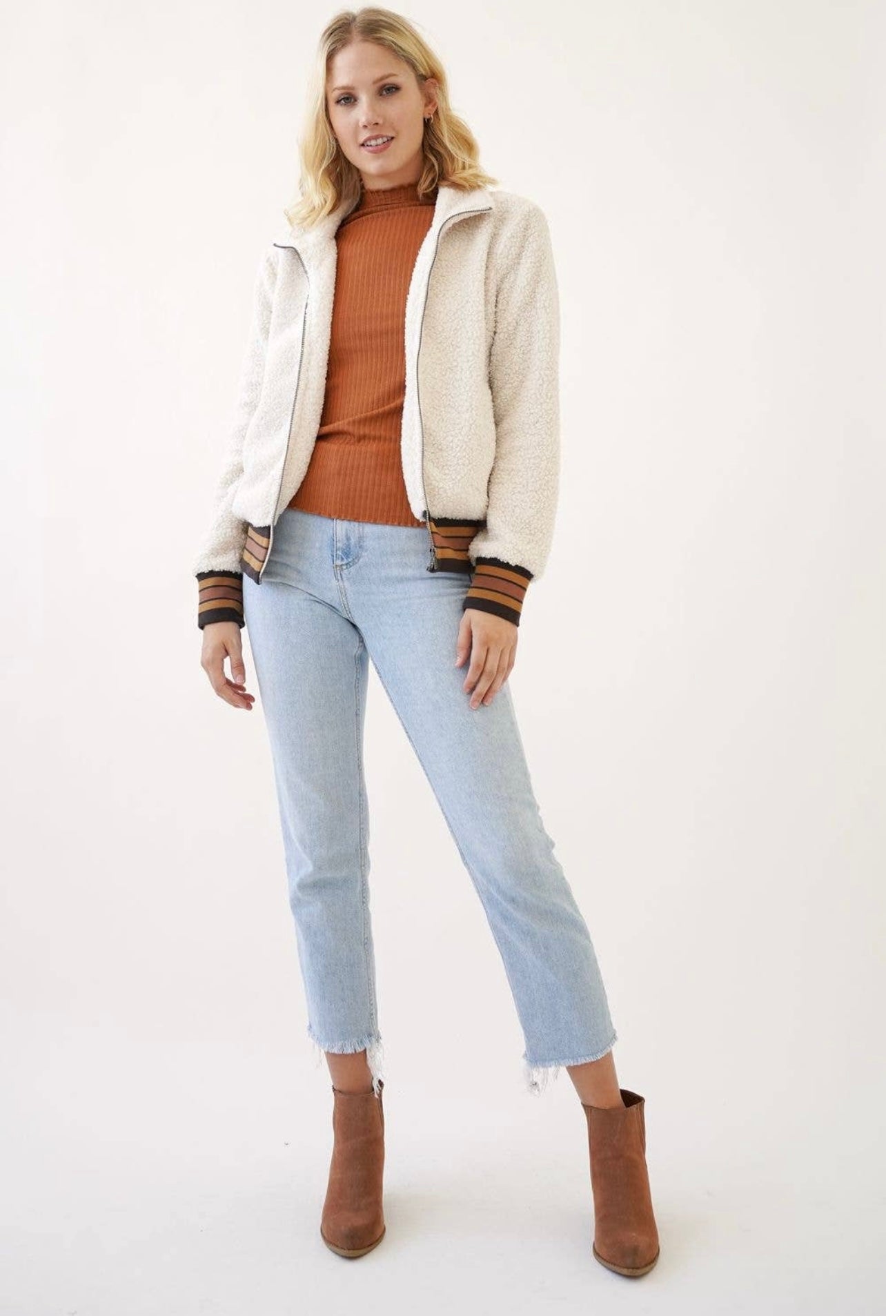 Racing Stripes Teddy Jacket