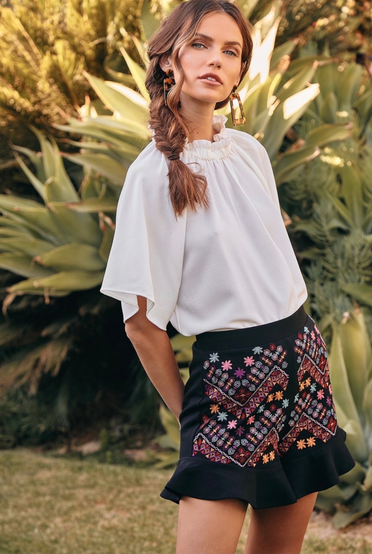 Pretty Little Details Embroidered Shorts