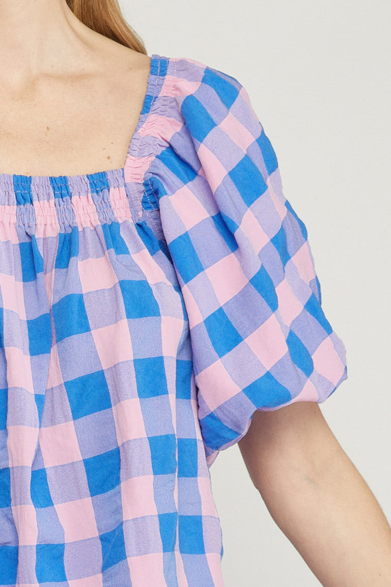Clear Vision Gingham Top