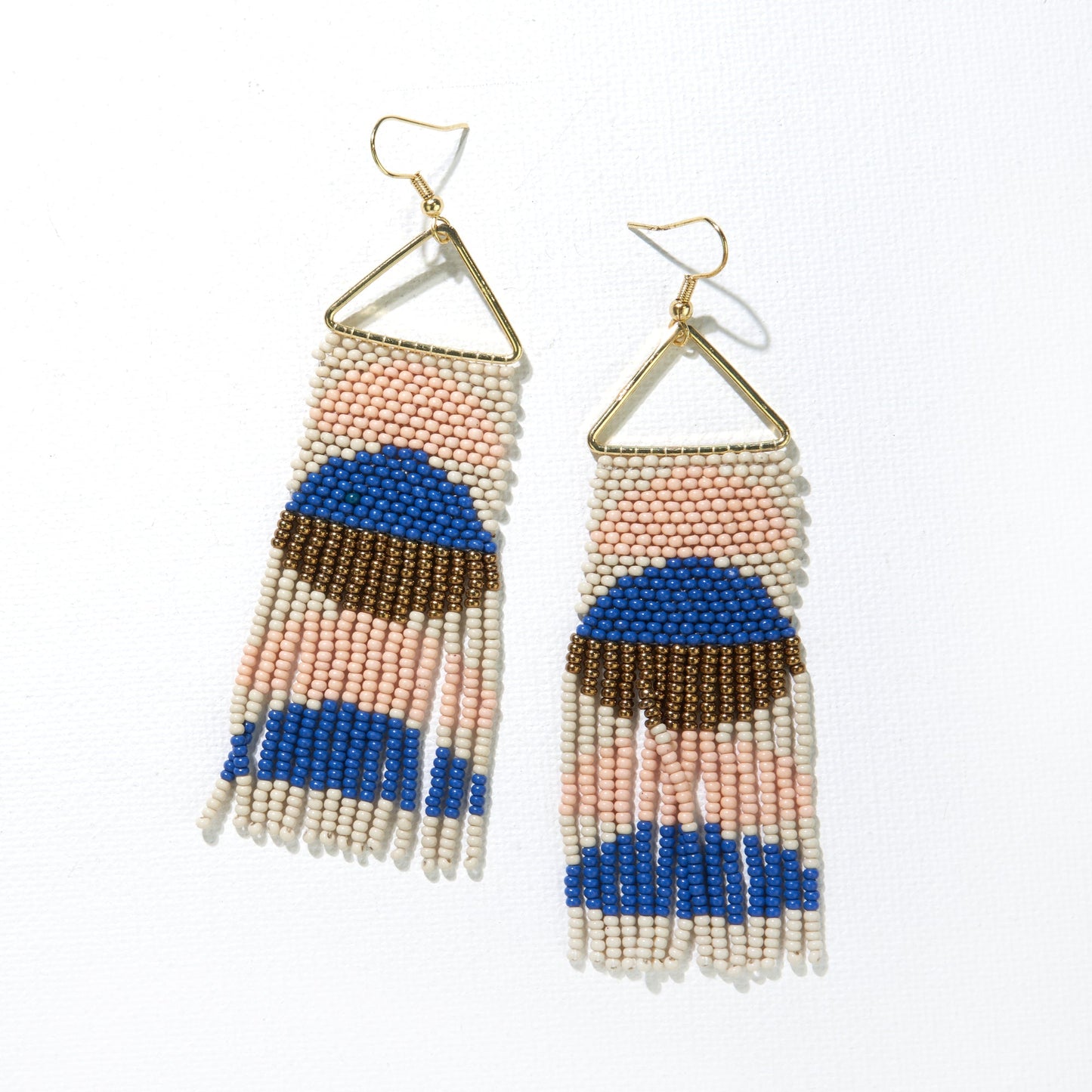 Lapis Beaded Earrings