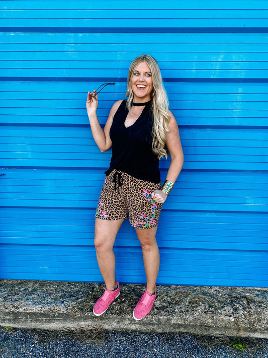 Ready for Anything Leopard Shorts