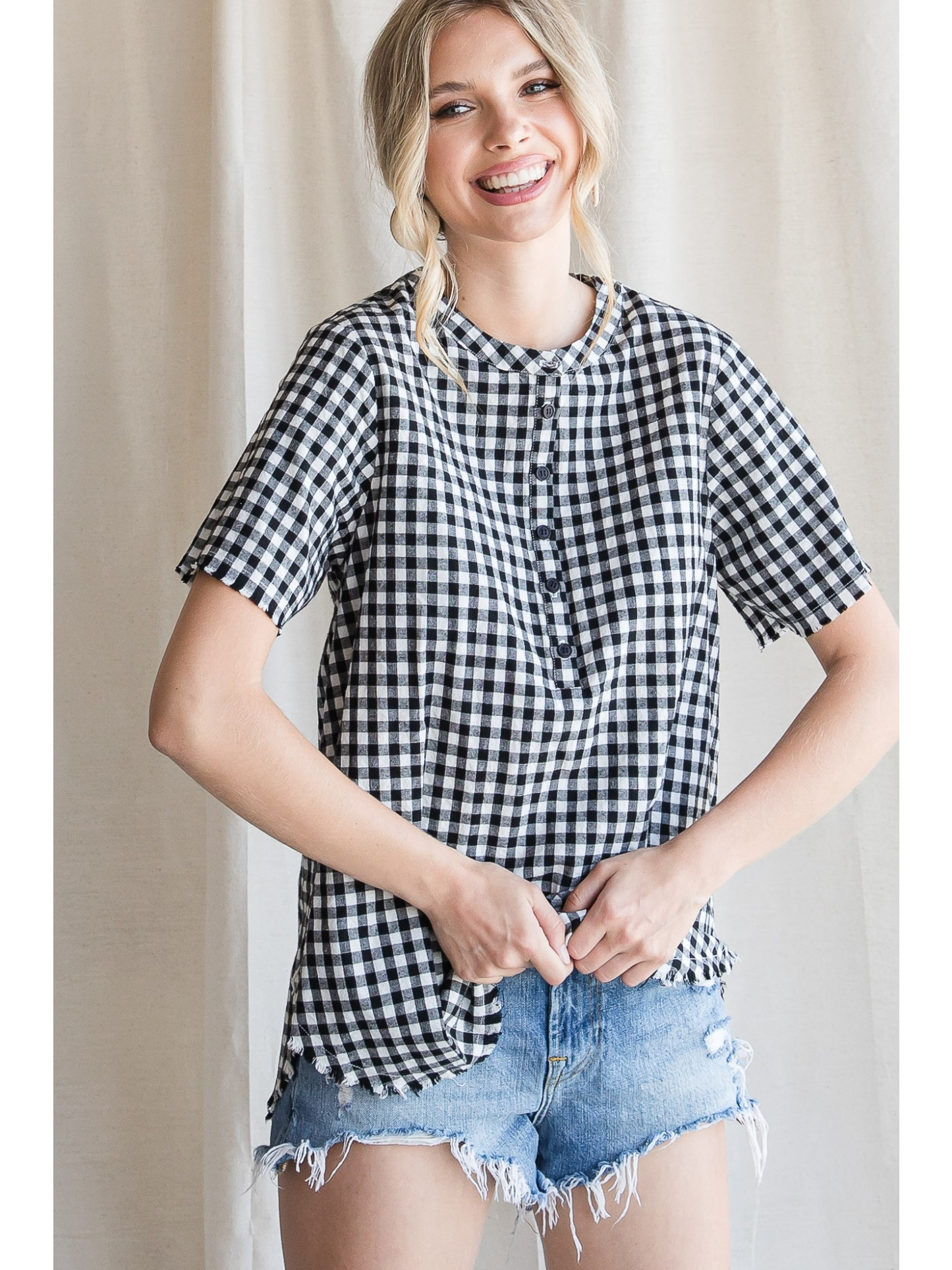 Gingham Delight Cotton Top
