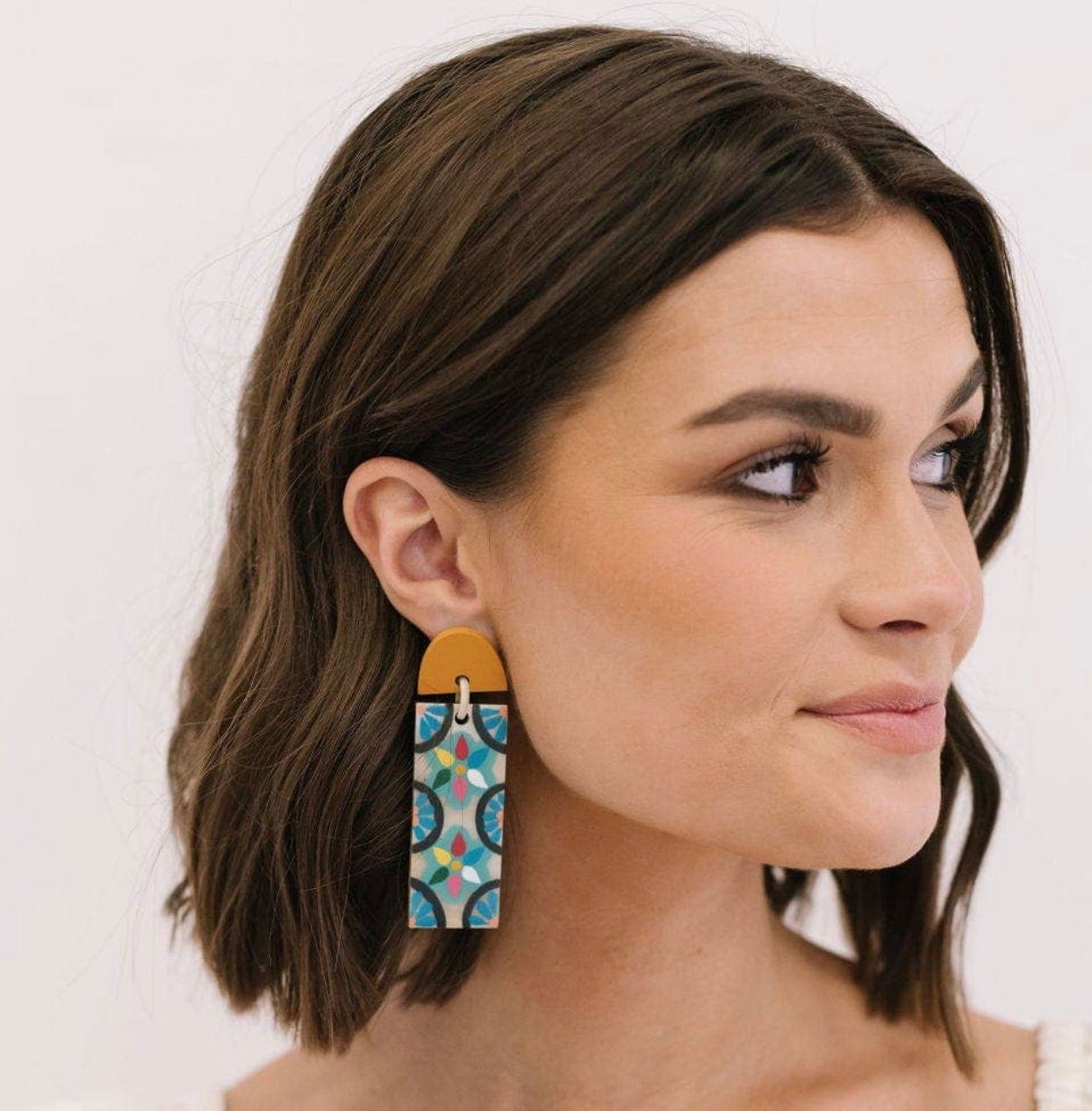 Azulejos Cabana Earrings-Sunshine Tienda