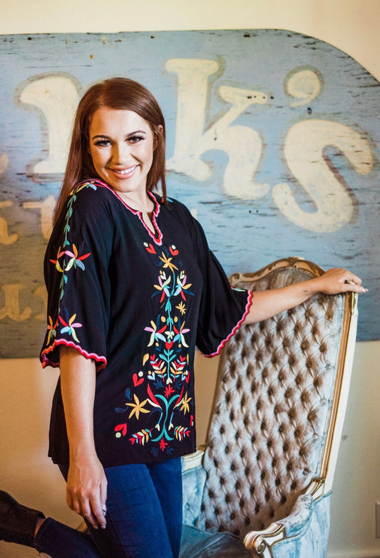 Brighton Embroidered Top