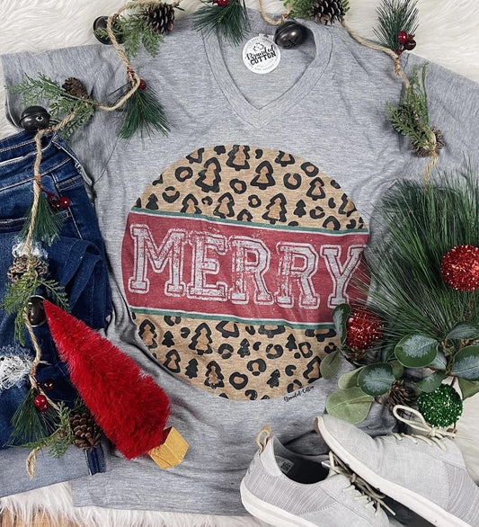 Leopard Merry Graphic Tee