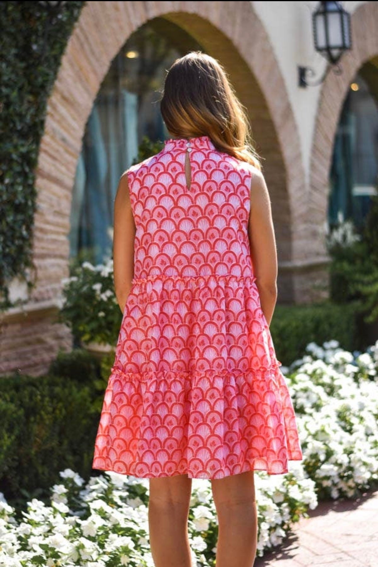 The Scarlette Ruffle Neck Dress- J Marie Collection