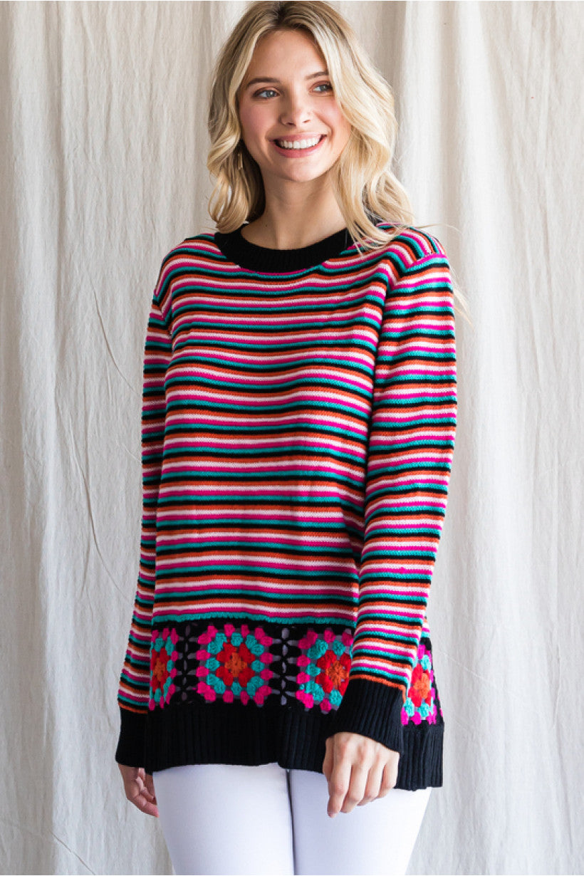 Split Decision Crochet Sweater