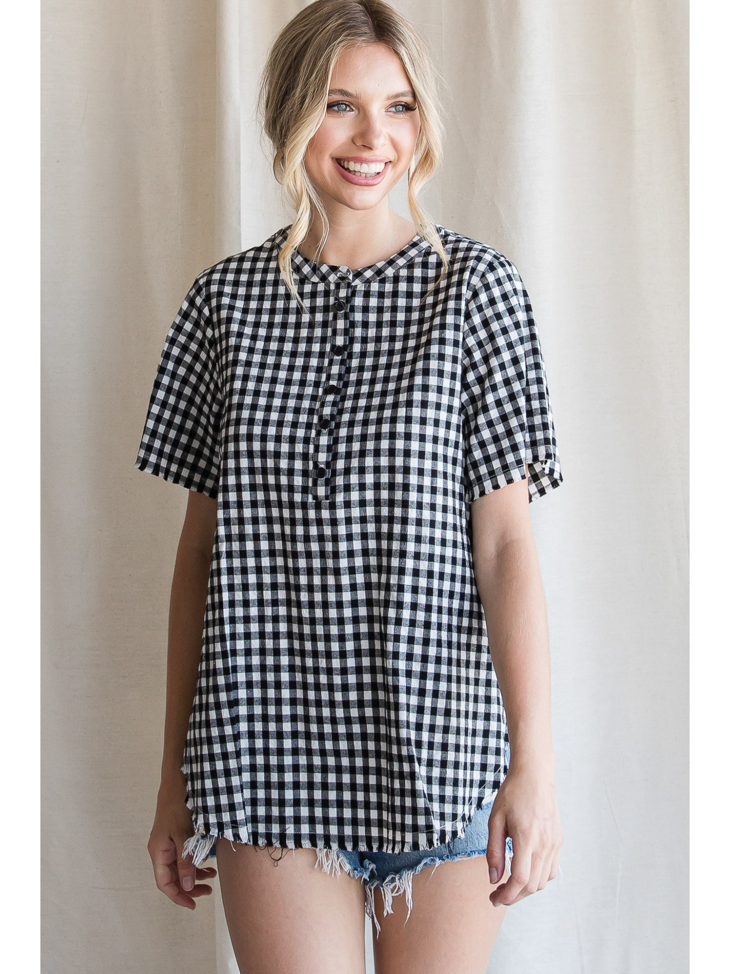 Gingham Delight Cotton Top