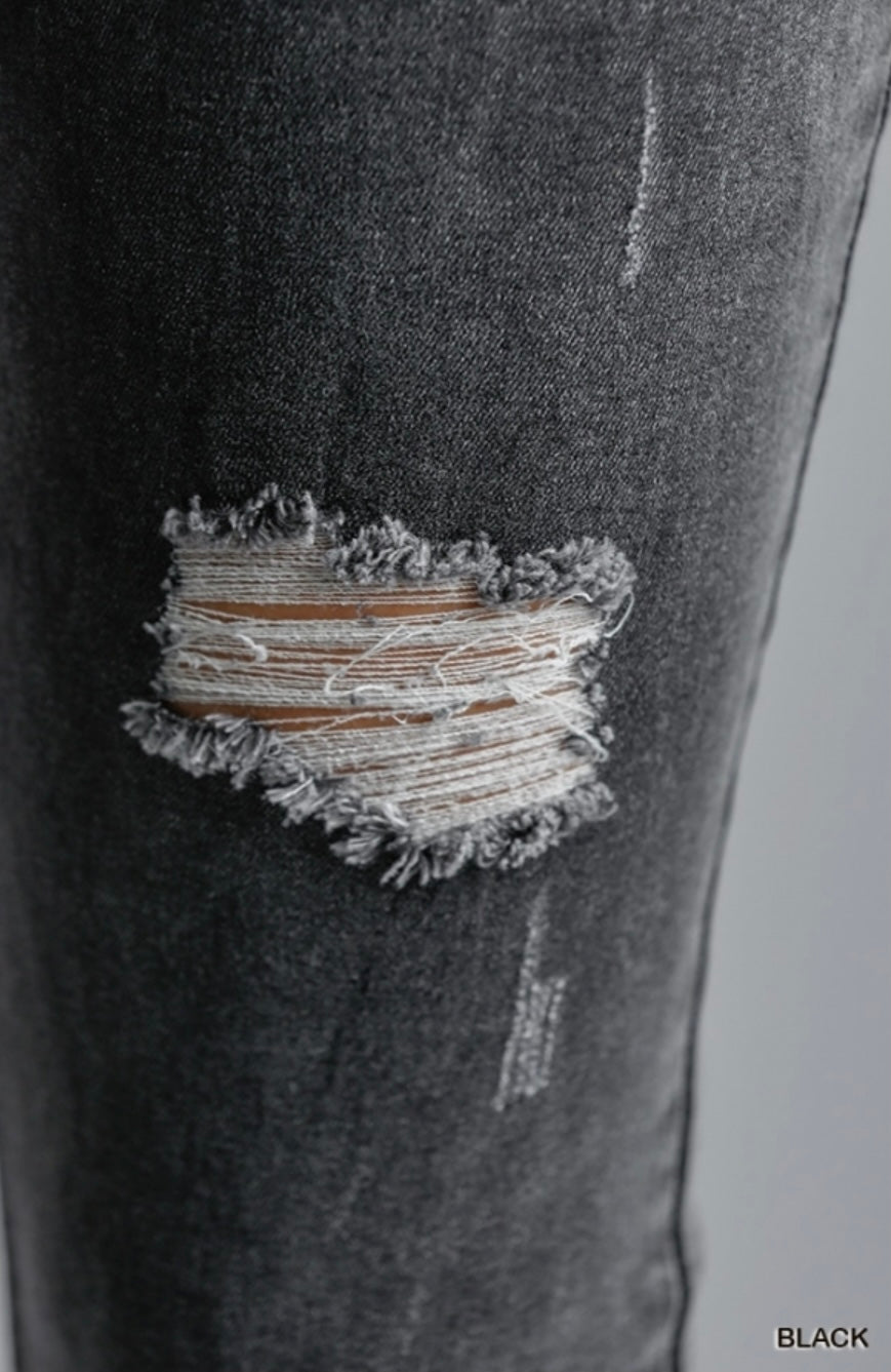 Anne Fringe Hem Skinny Jeans