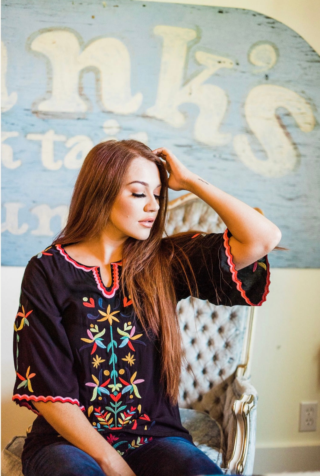 Brighton Embroidered Top