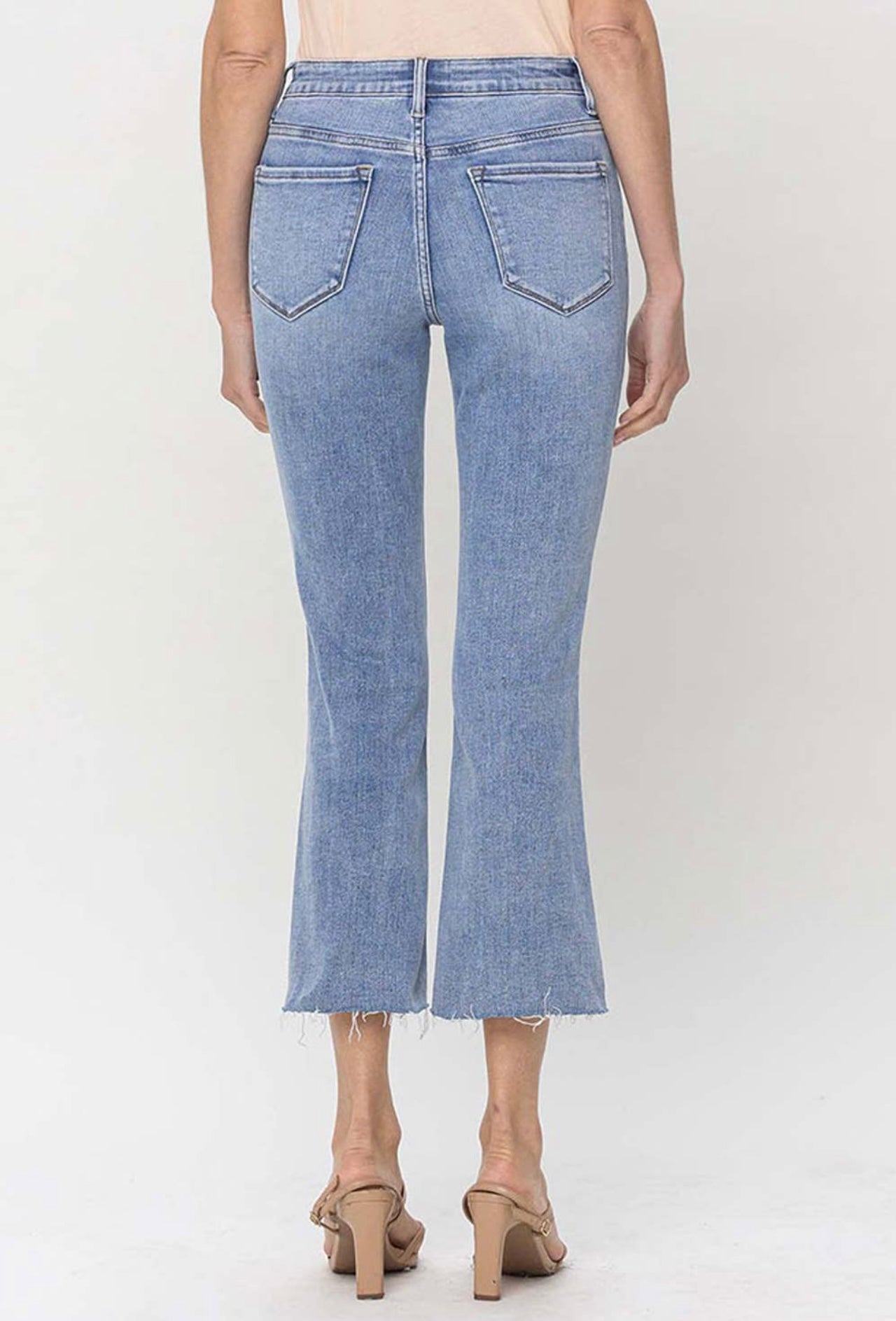 Julia Kick Flare Front Pocket Denim