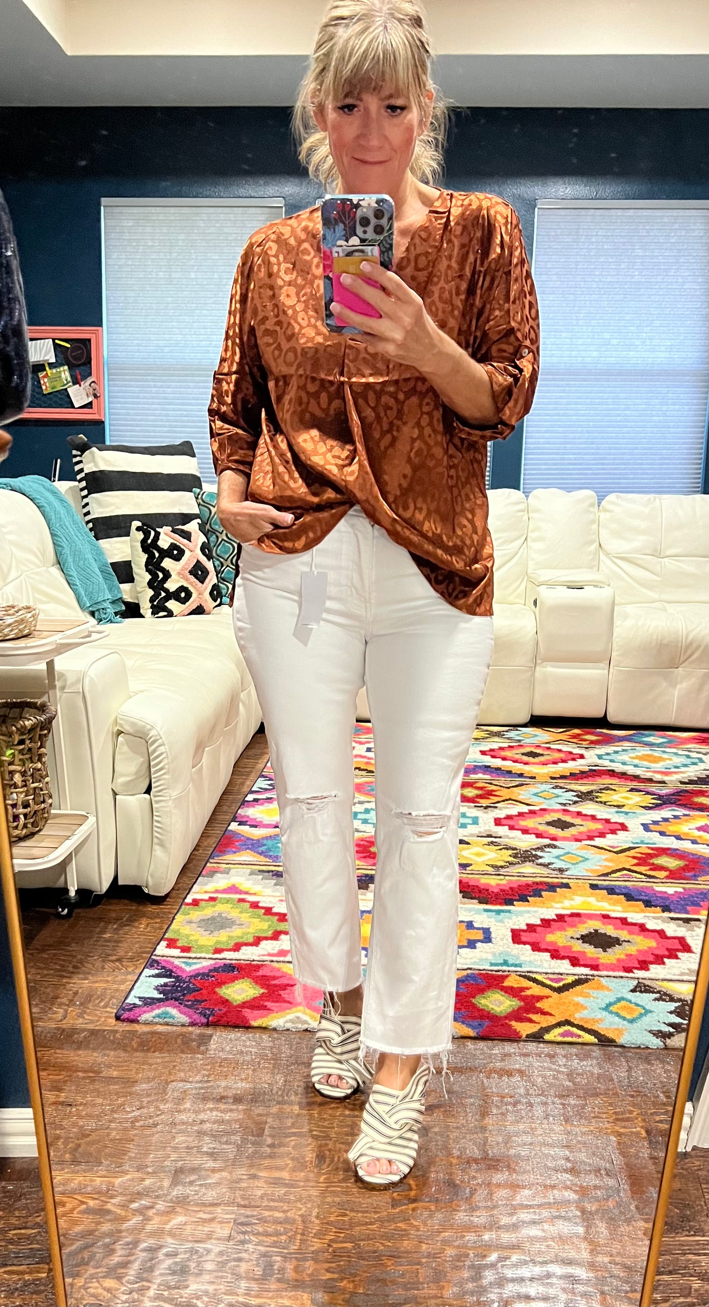 Seasonal Sounds Leopard Top (2 colors)
