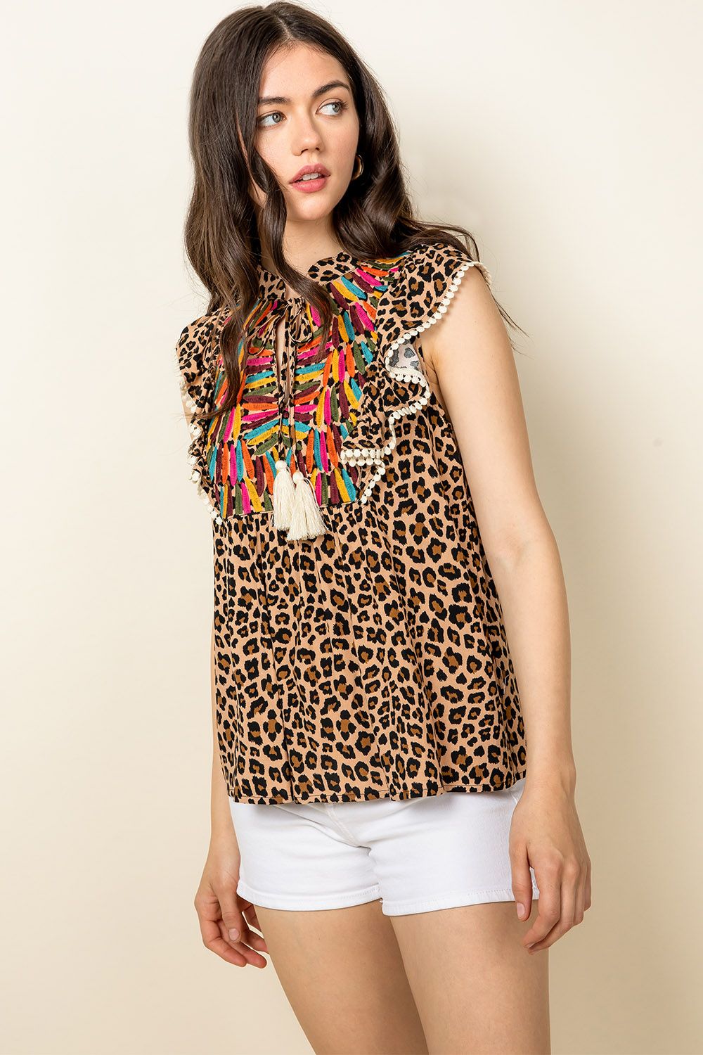 Wild & Free Leopard Top-THML