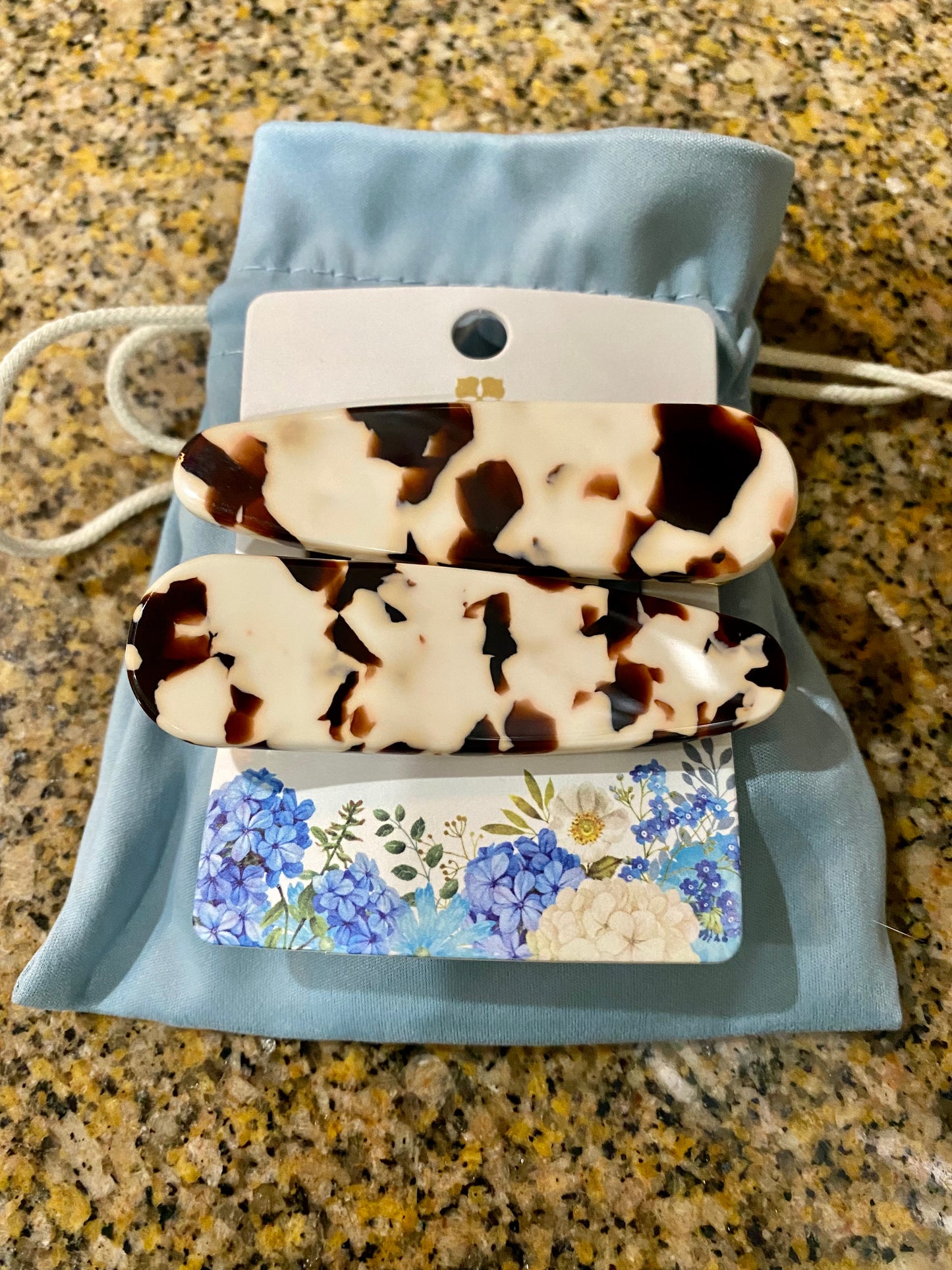 Cafe Latte Hair Clip Set 2 Pack