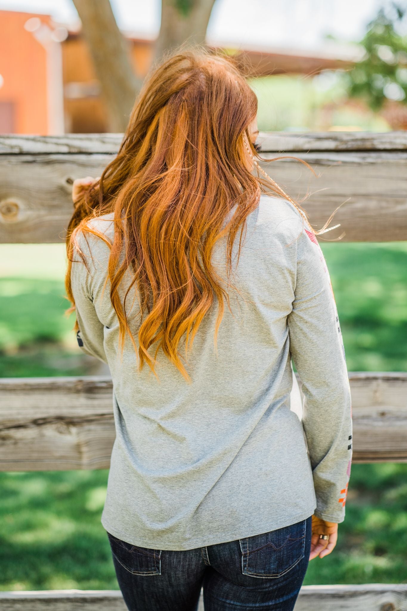 Jackie Embroidered Long Sleeve Top