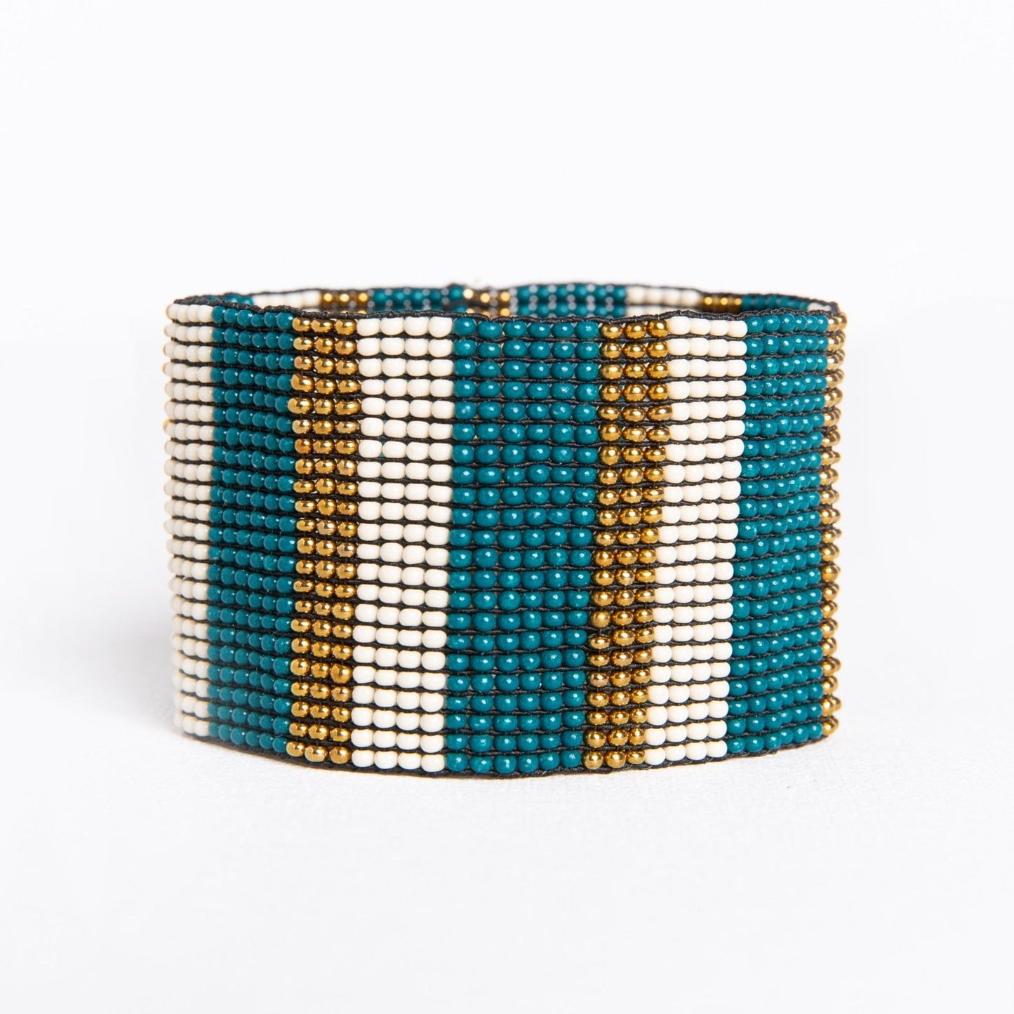 Peacock Stripes Beaded Bracelet