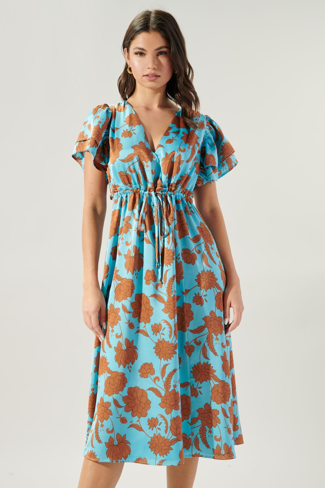 Flora Fall Satin Dress