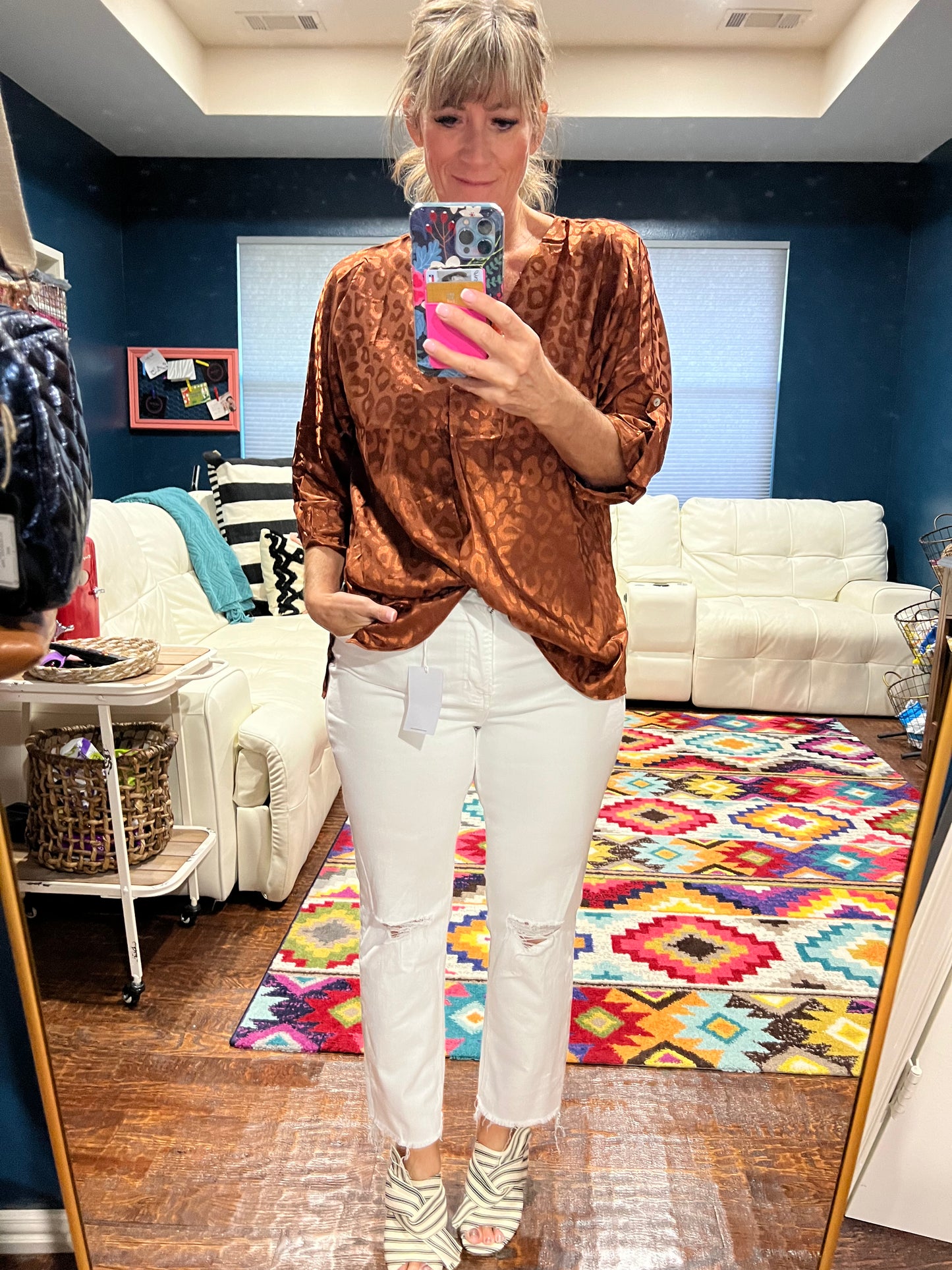 Seasonal Sounds Leopard Top (2 colors)