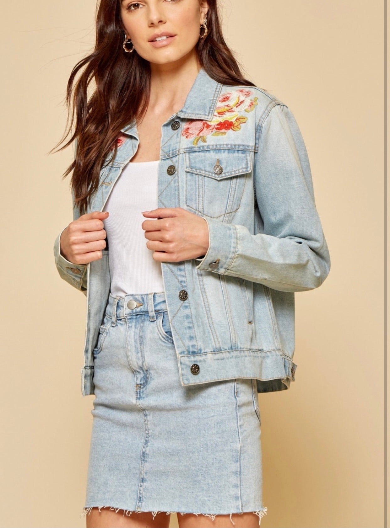 Violets are Blue Denim Jacket