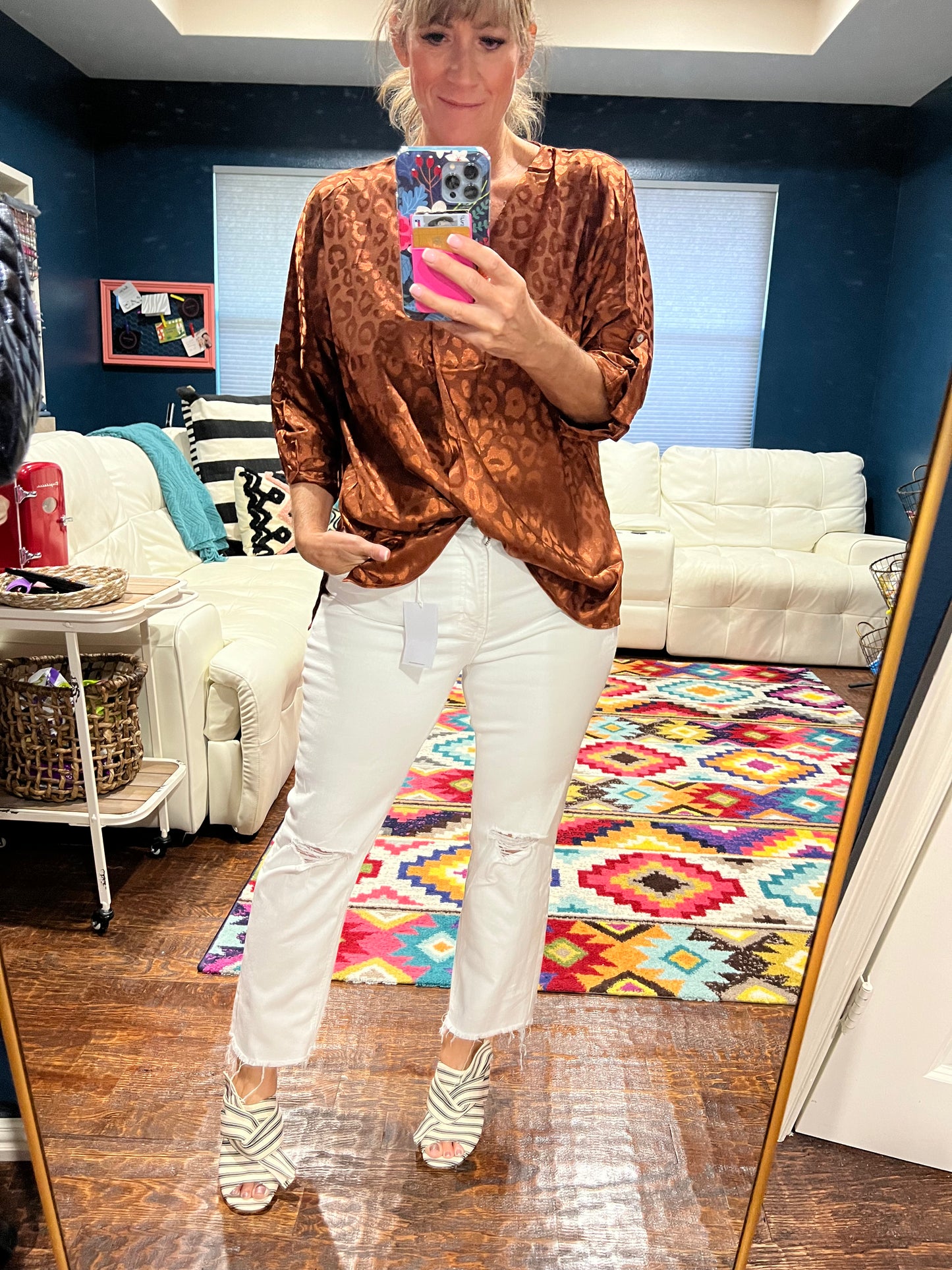 Seasonal Sounds Leopard Top (2 colors)