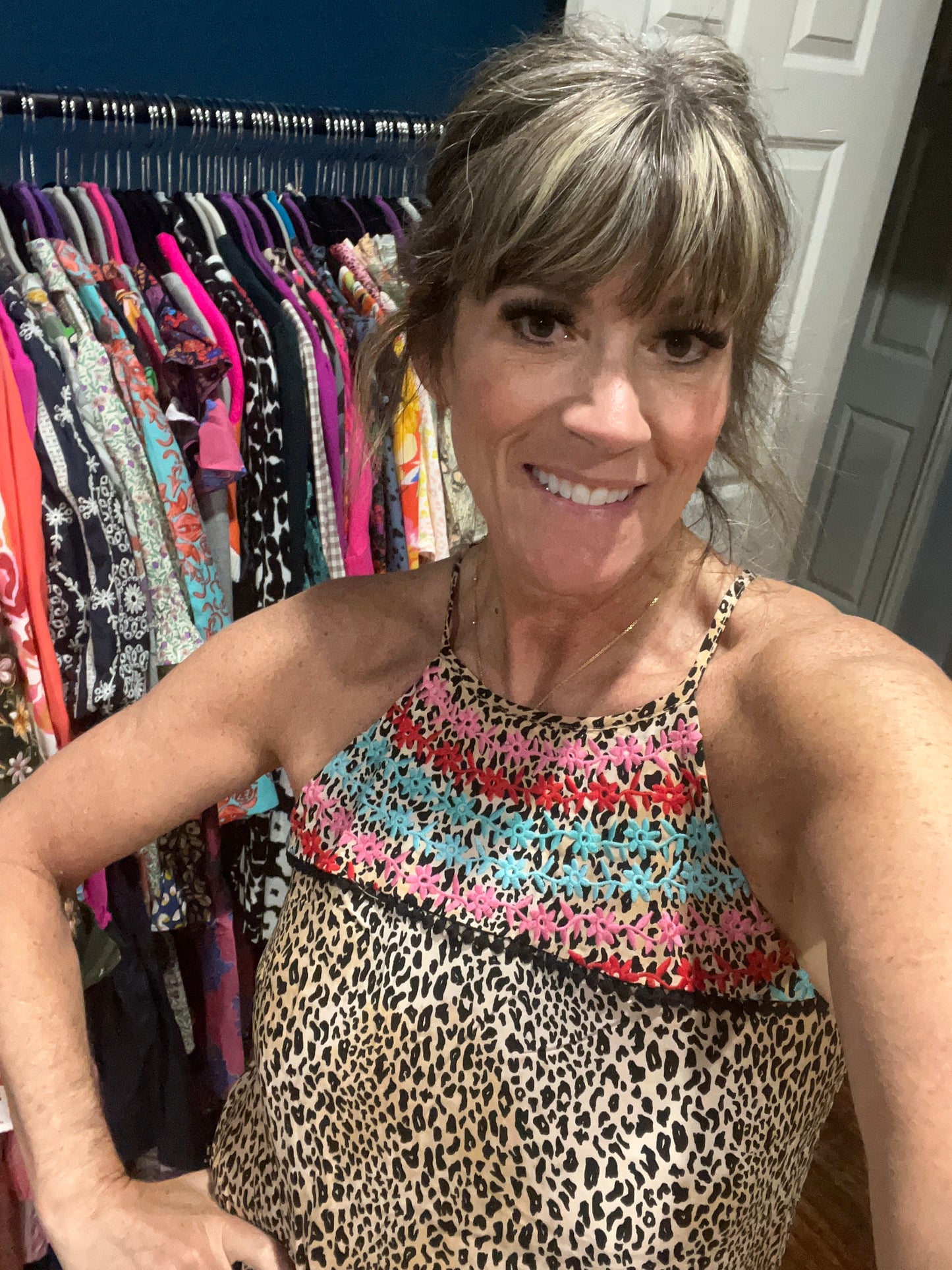 Season of Change Embroidered Dress