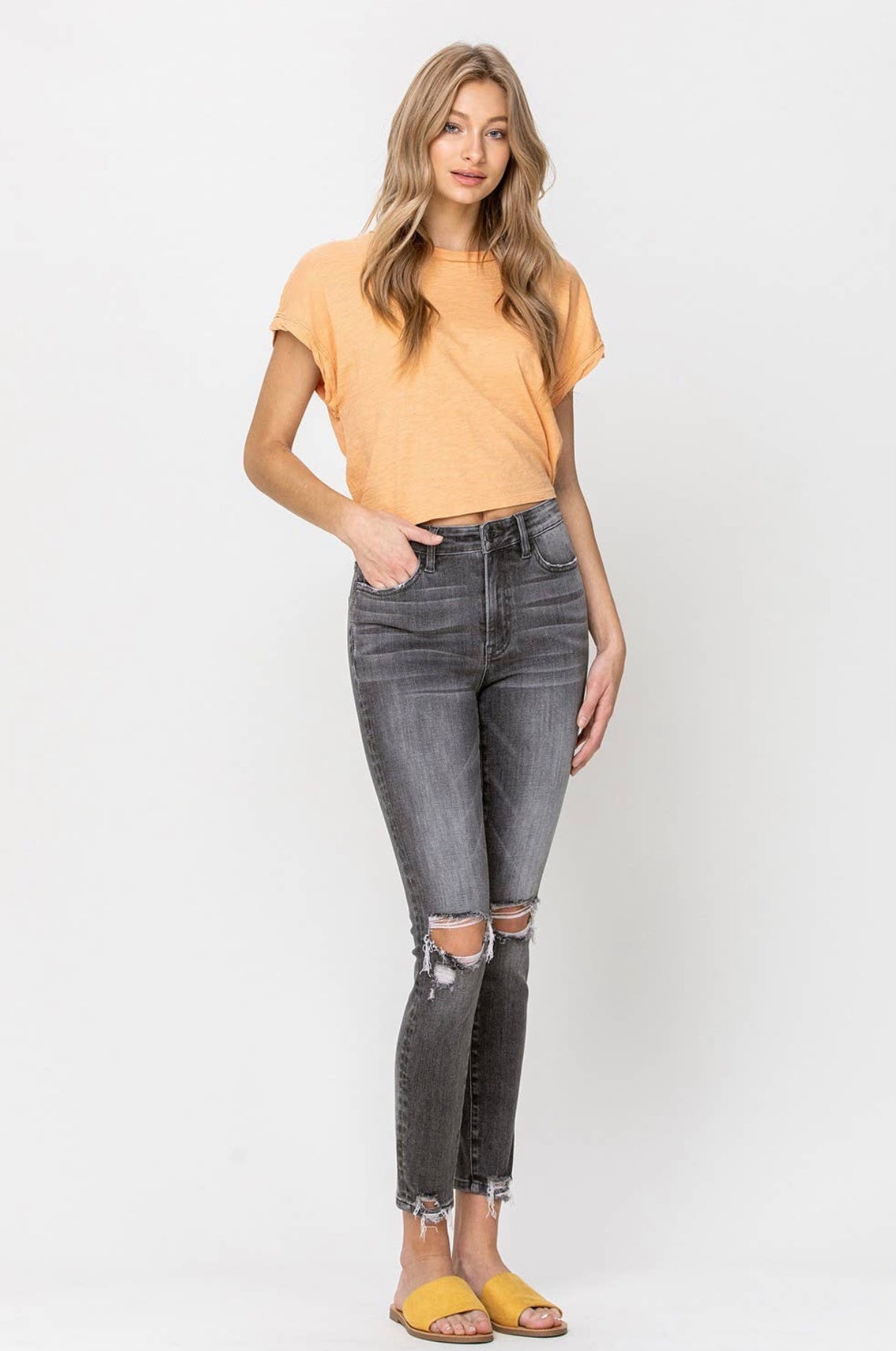 Wesley Distressed Skinny Jean
