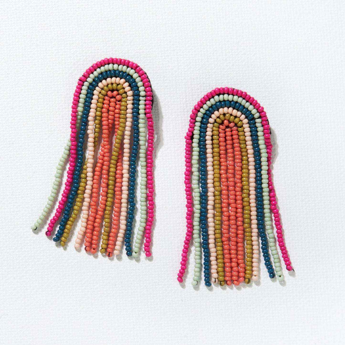 Rainbow Seed Bead Earrings (2 colors)