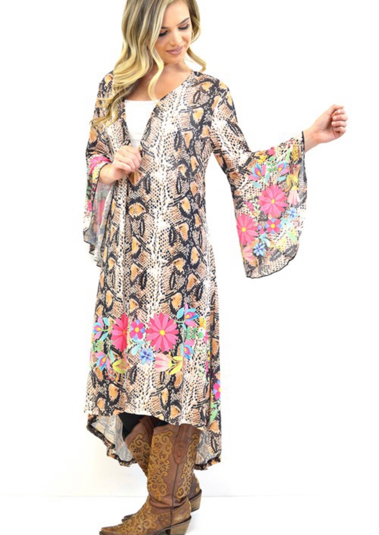 Beach-Ready Floral Duster