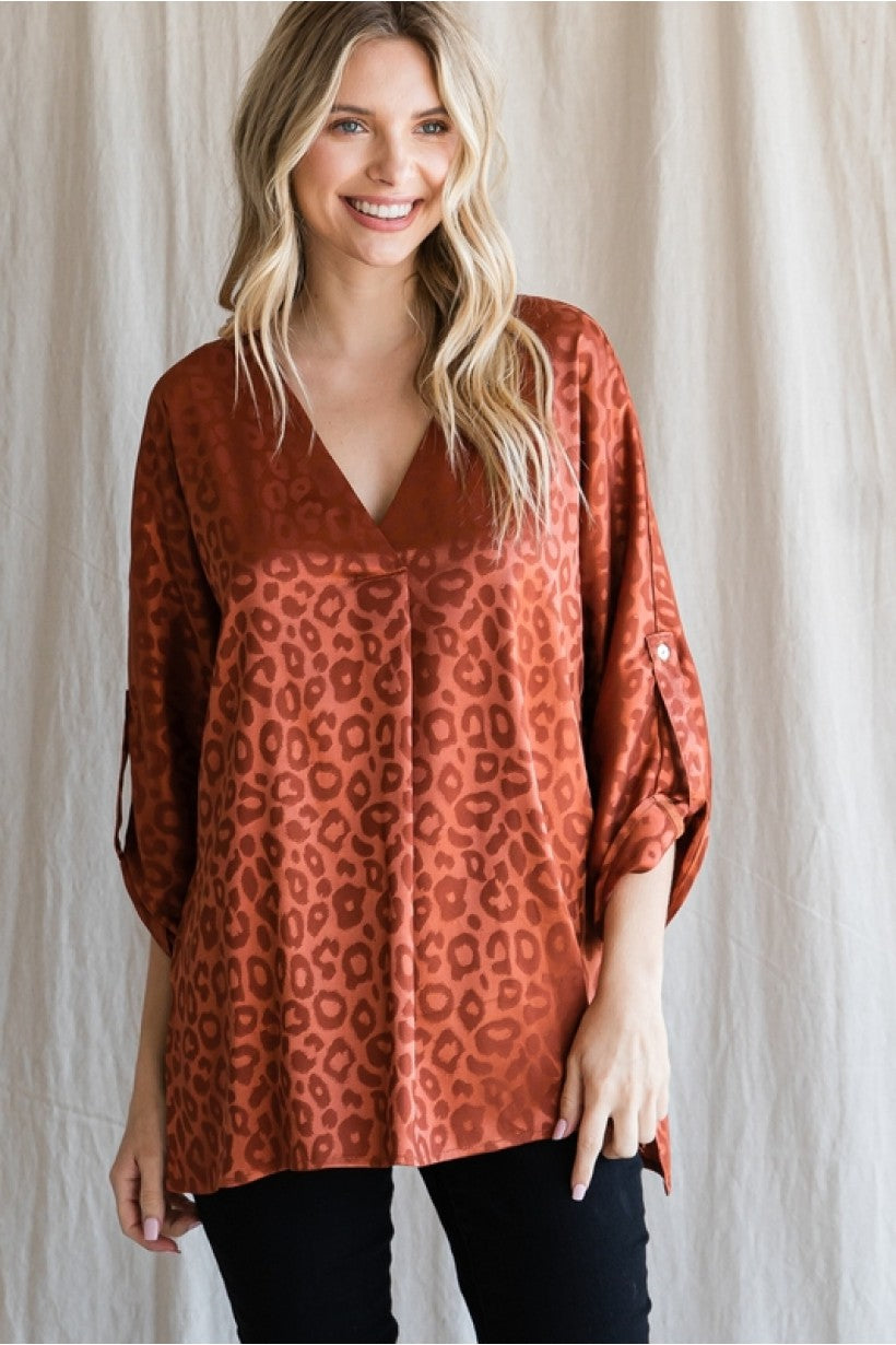 Seasonal Sounds Leopard Top (2 colors)