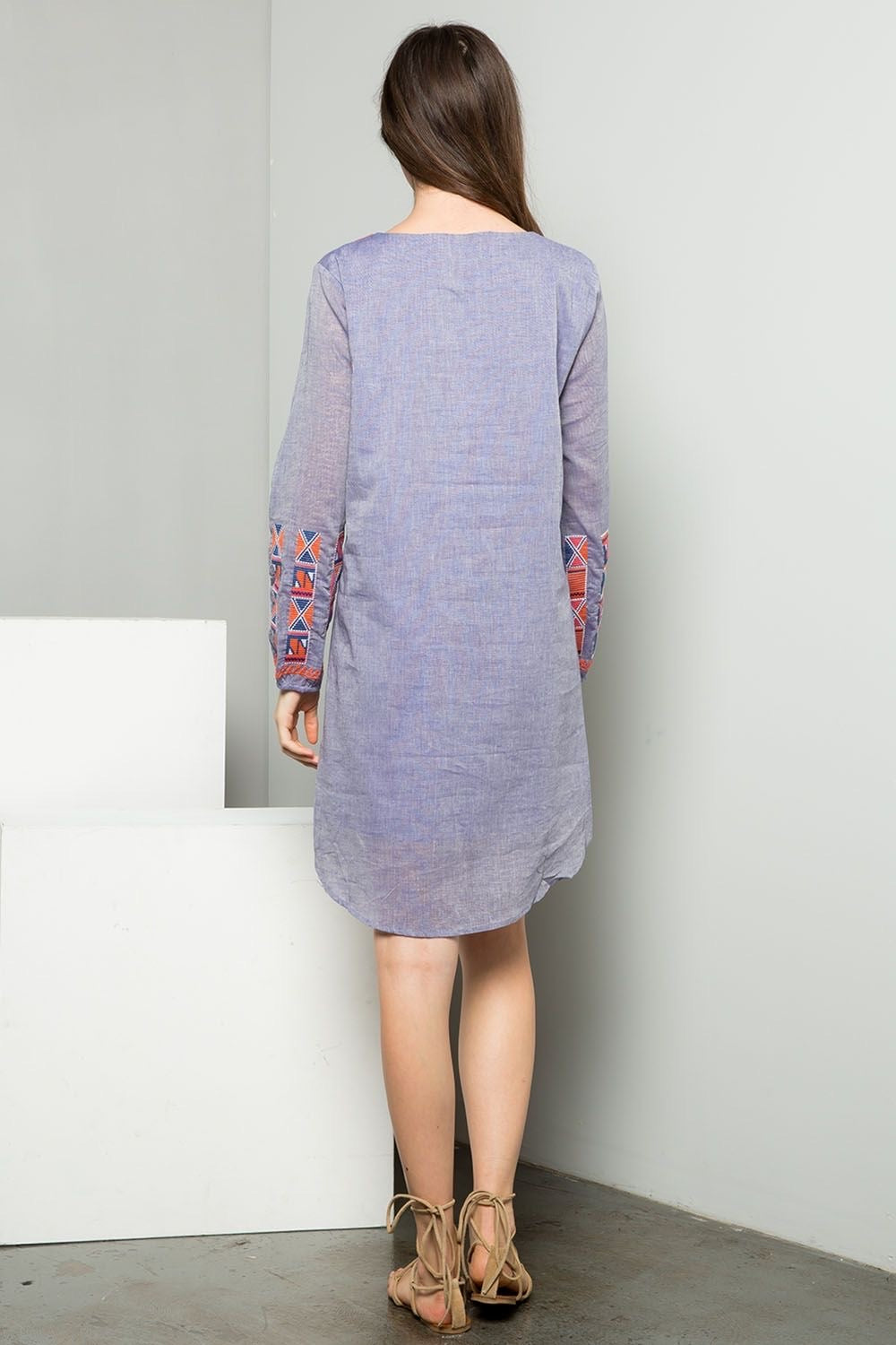 Keepin’ it Crafty Embroidered Dress-THML