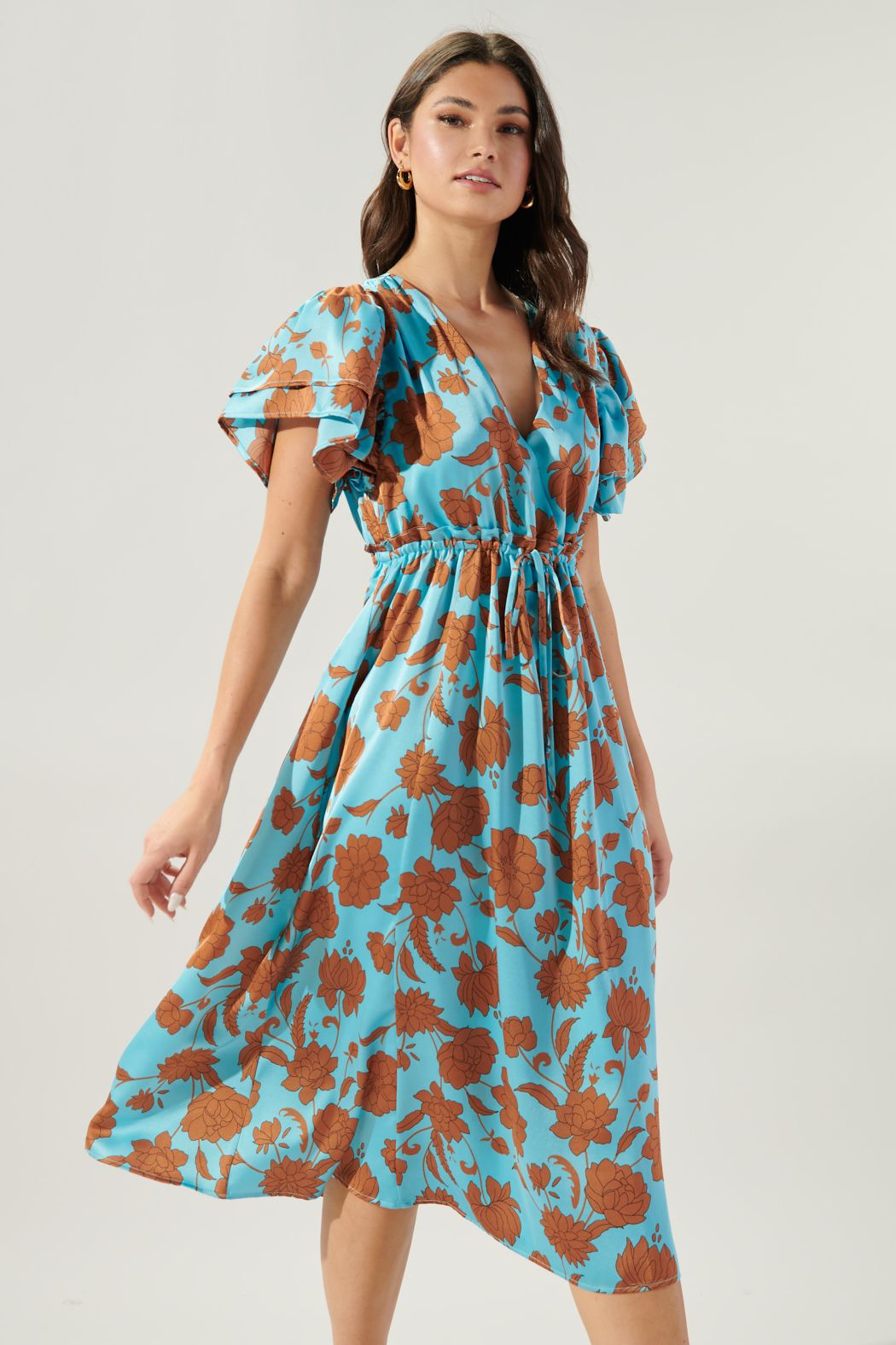 Flora Fall Satin Dress