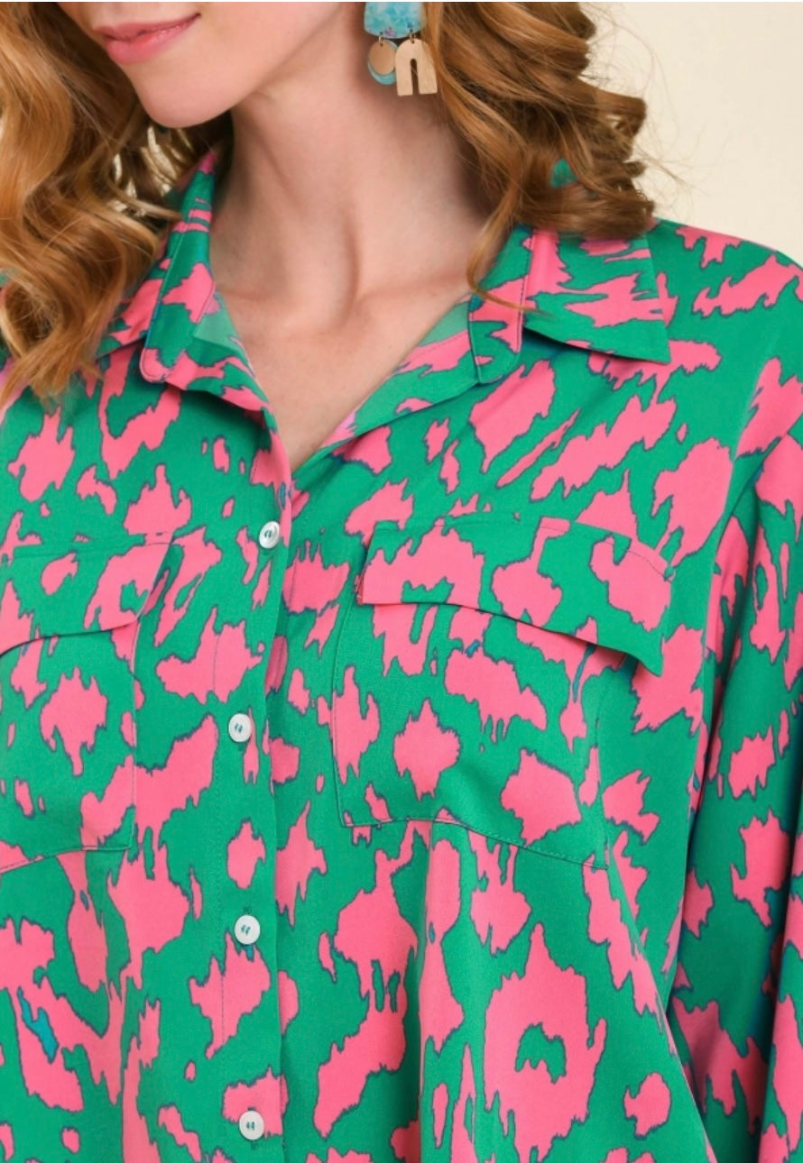 Almost Home Printed Top