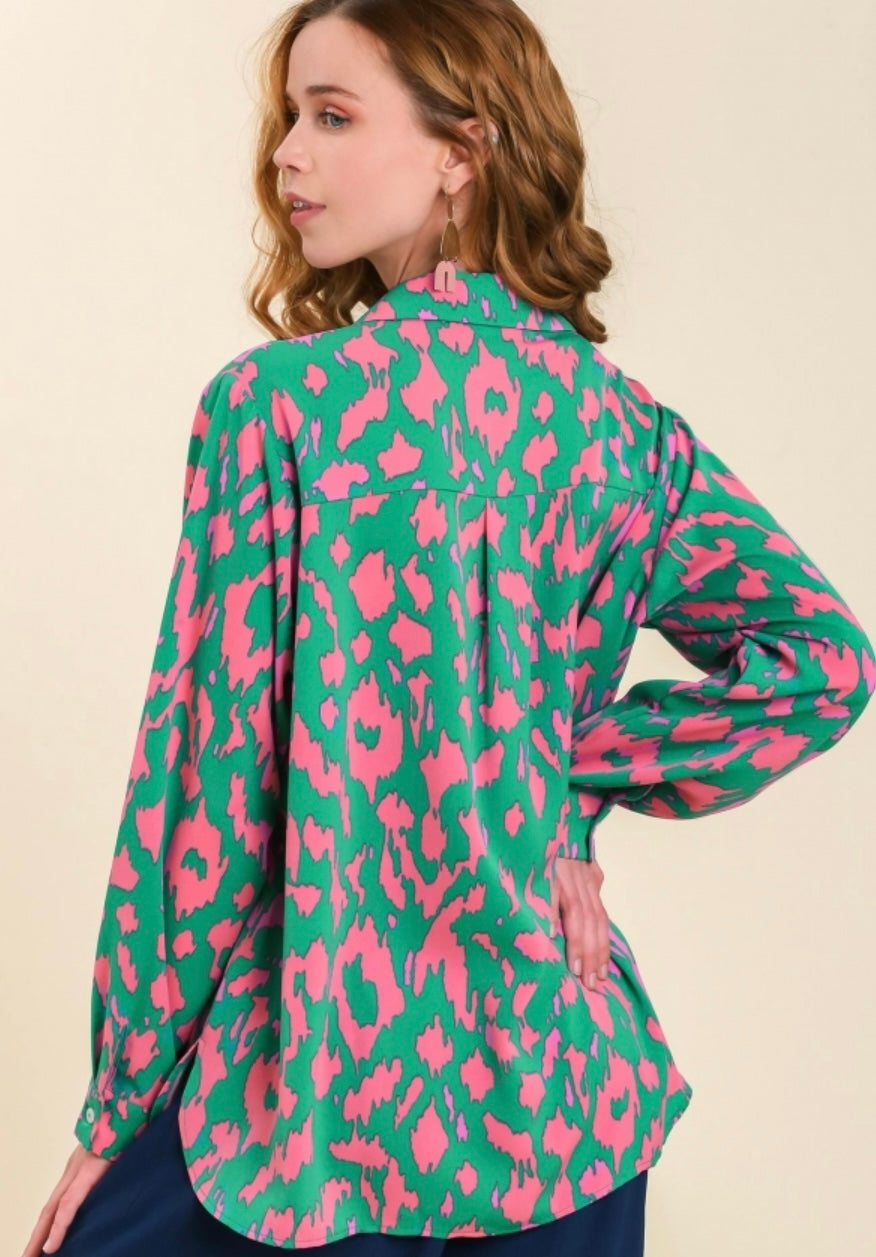 Almost Home Printed Top