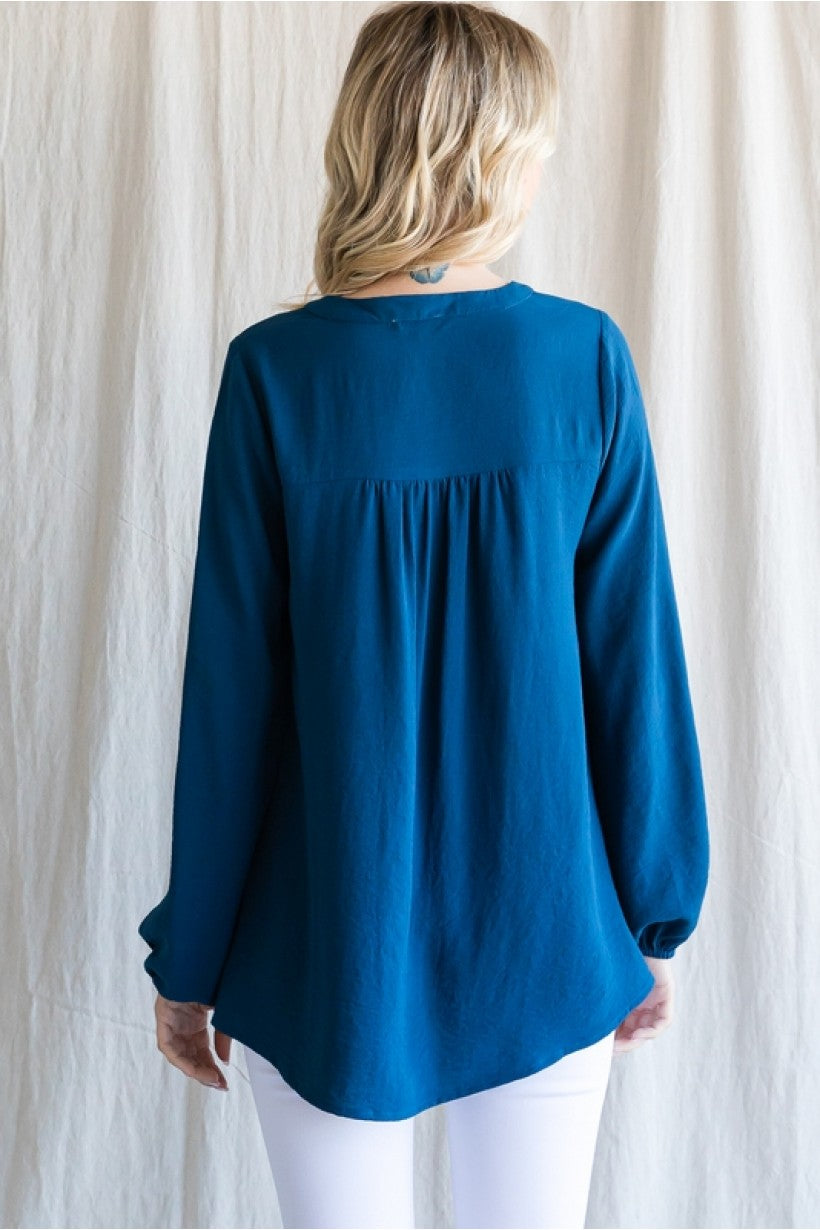 Crystal Teal Blouse