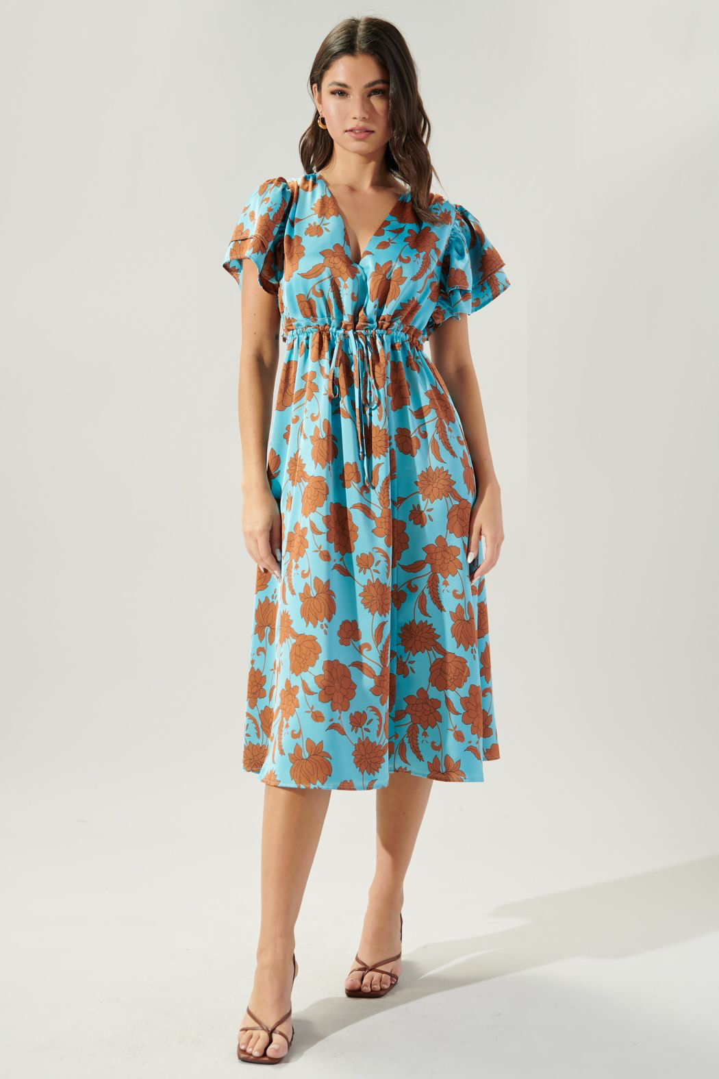 Flora Fall Satin Dress