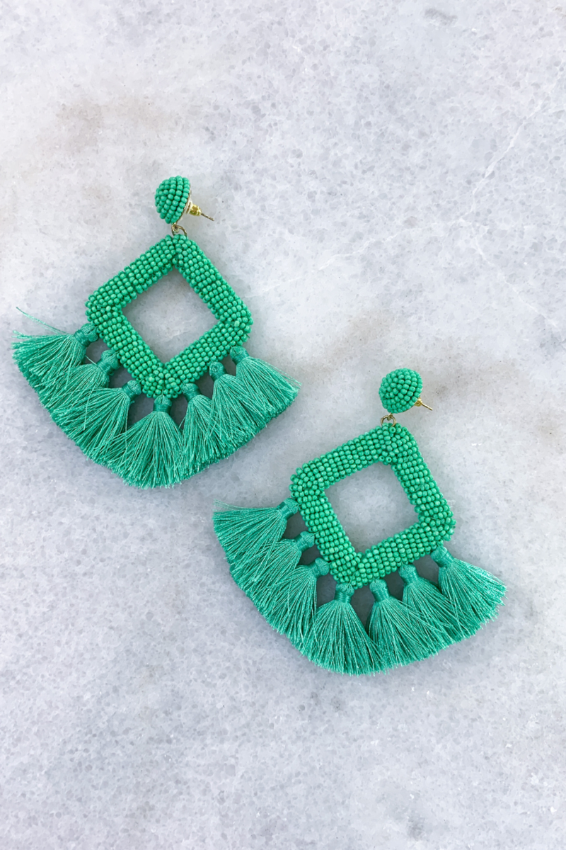 Fringe Drop Earrings (13 colors available)